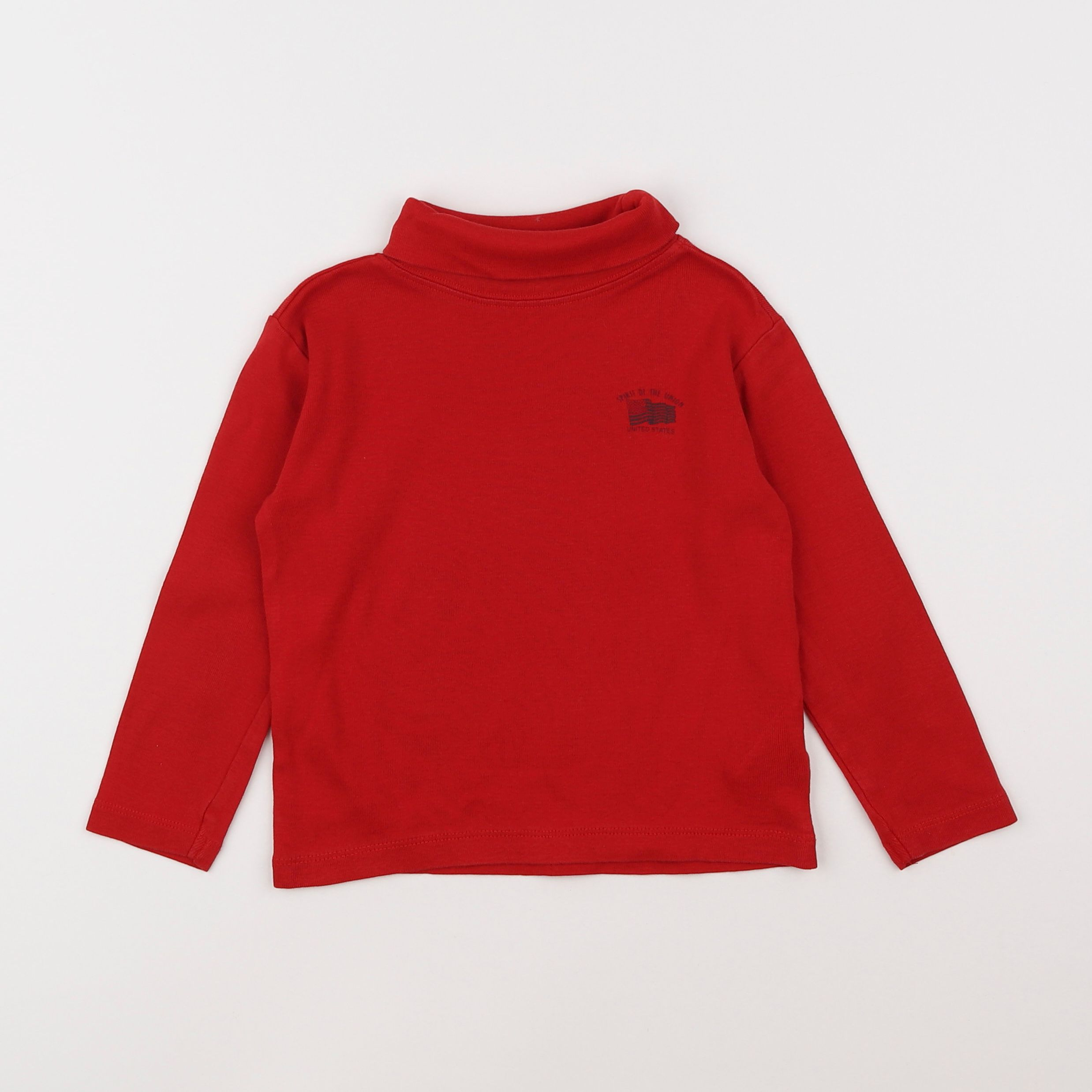 Vertbaudet - sous-pull rouge - 4 ans