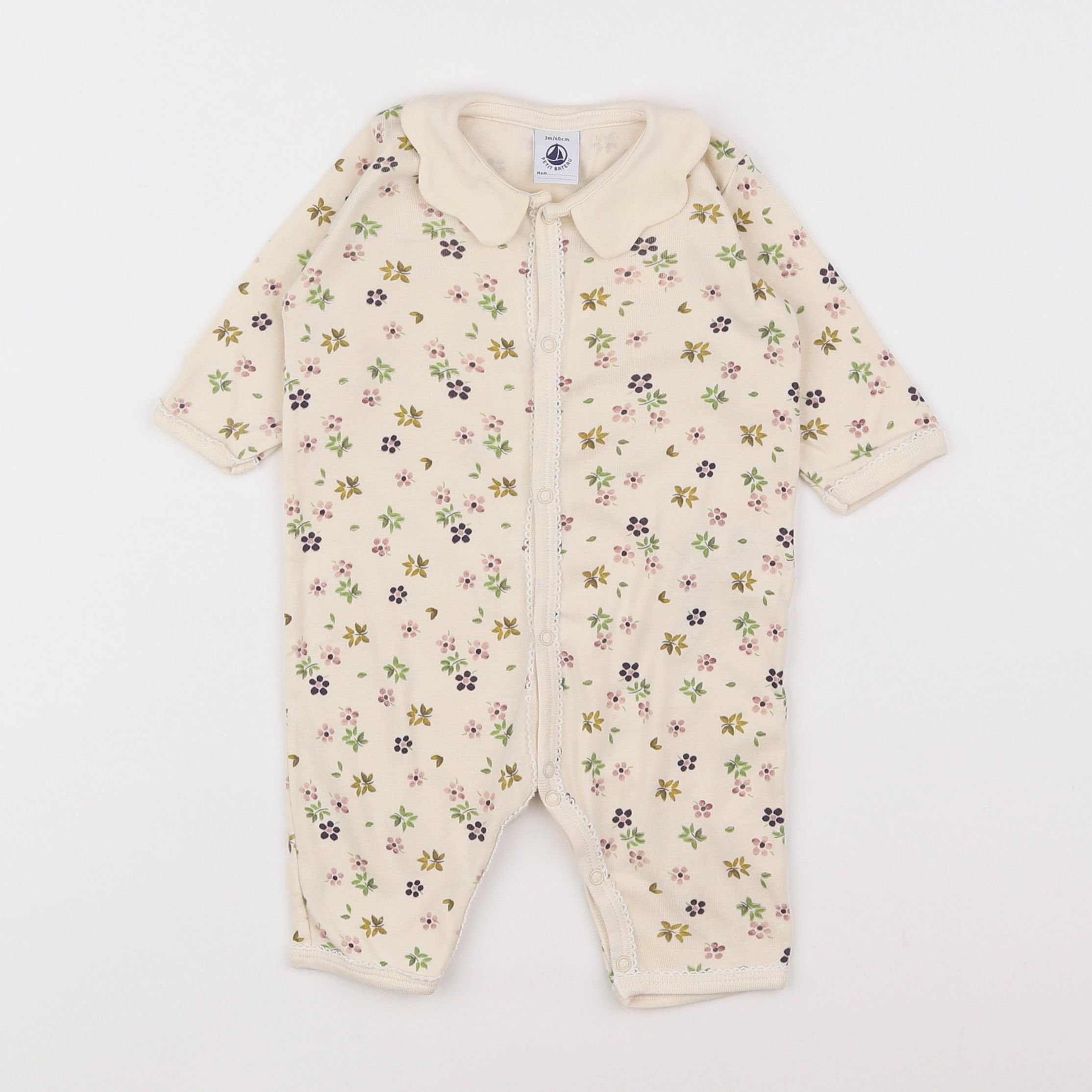 Petit Bateau - pyjama coton multicolore - 3 mois