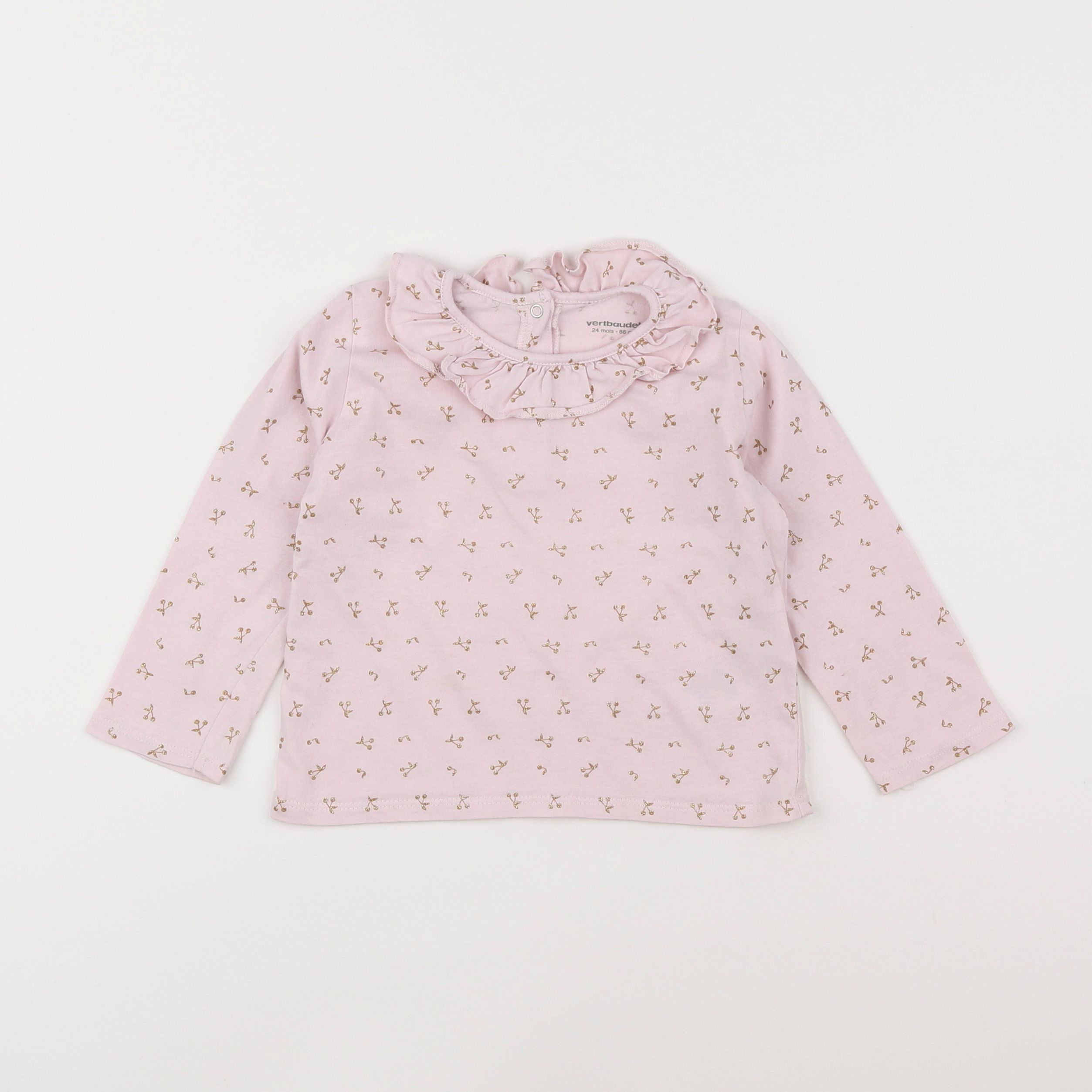 Vertbaudet - tee-shirt rose - 2 ans