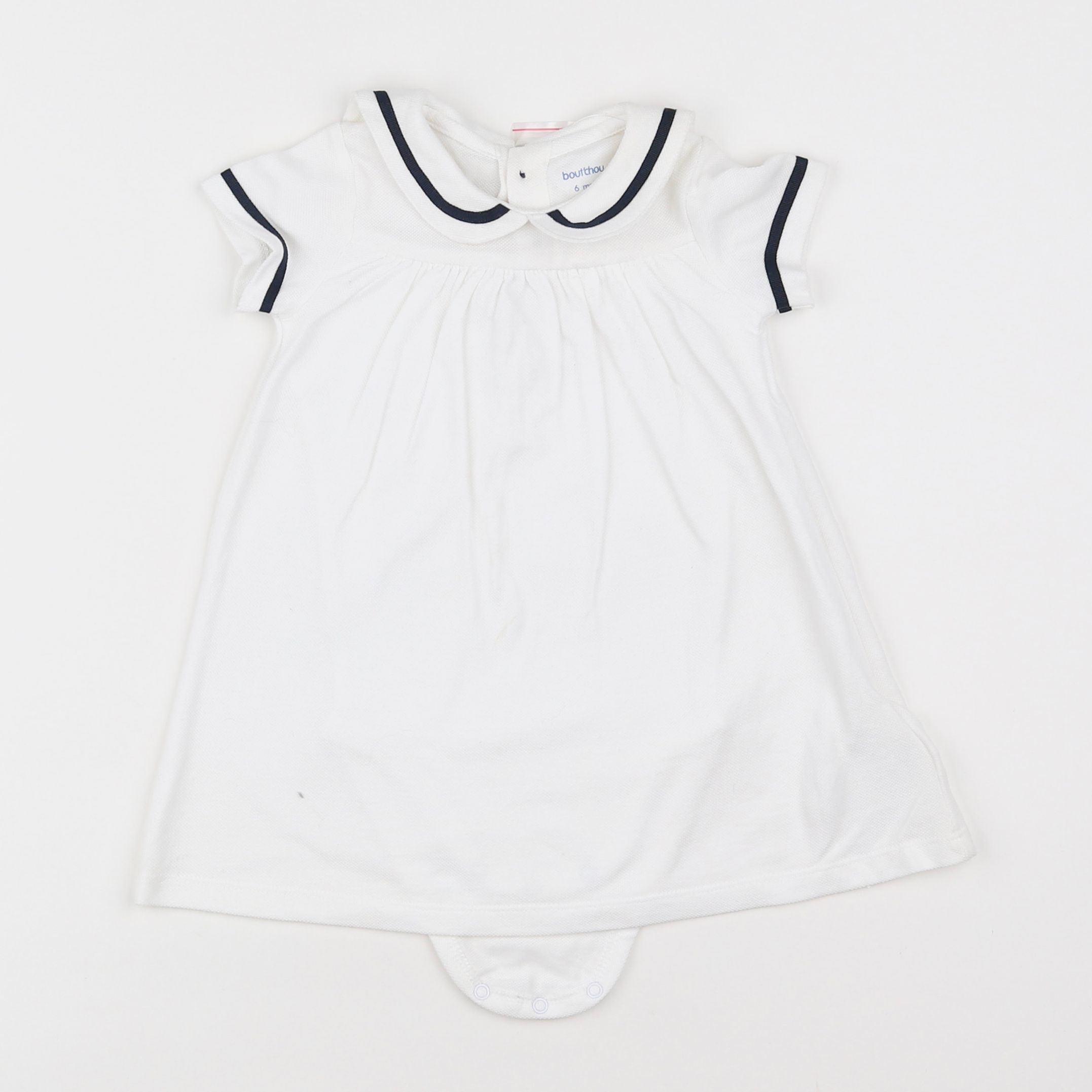 Boutchou - body robe blanc - 6 mois