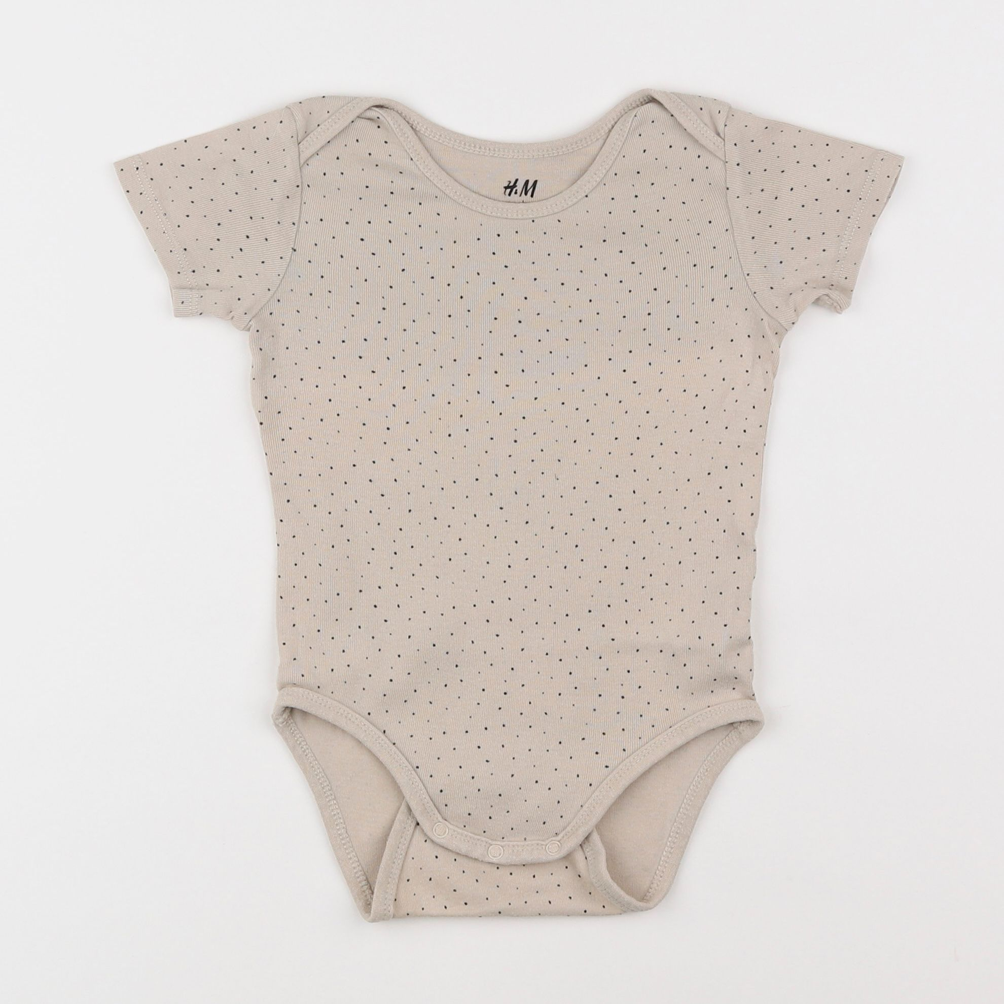 H&M - body beige - 6/9 mois