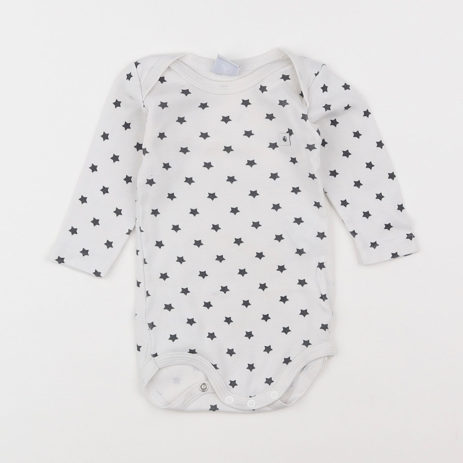 Petit Bateau - body blanc - 6 mois