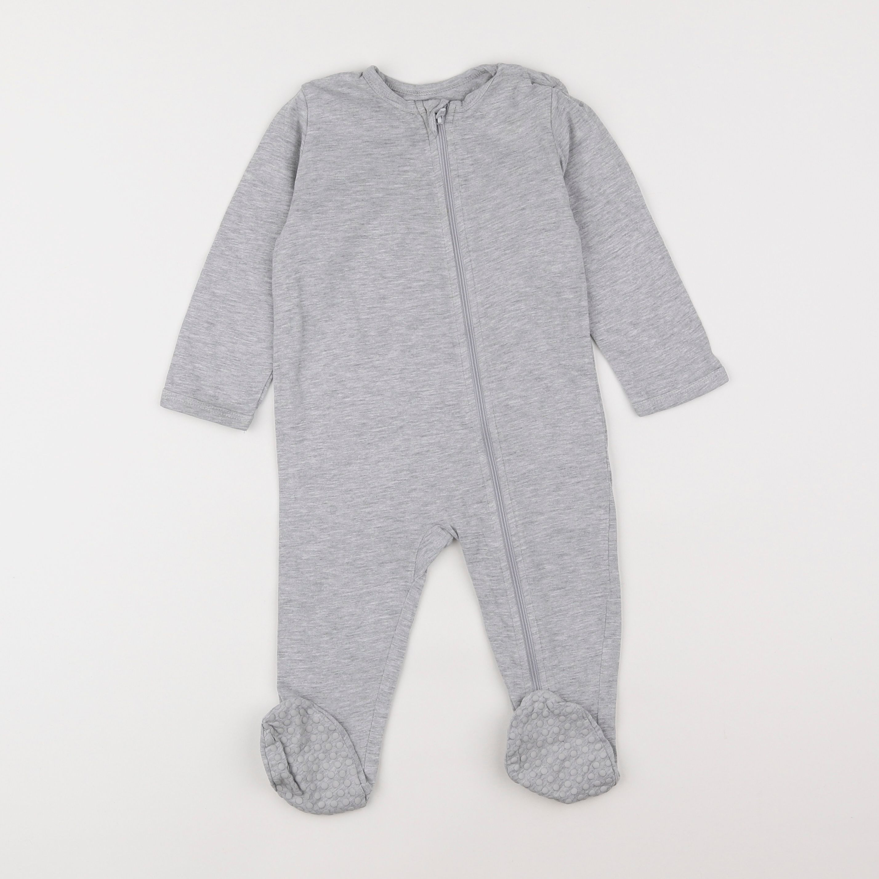 Vertbaudet - pyjama coton gris - 12 mois