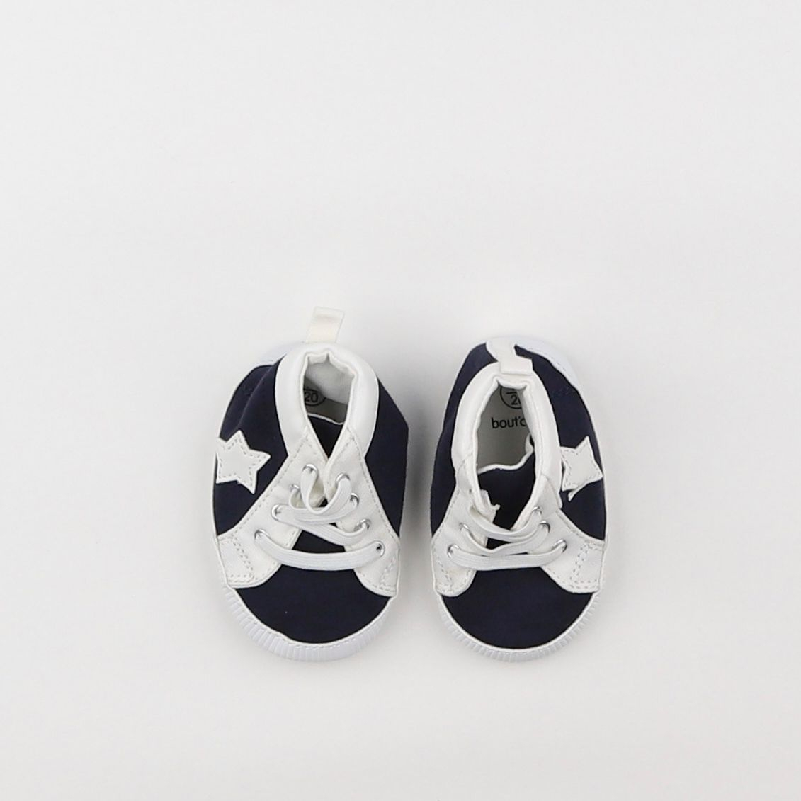 Boutchou - chaussons blanc, bleu - pointure 19/20