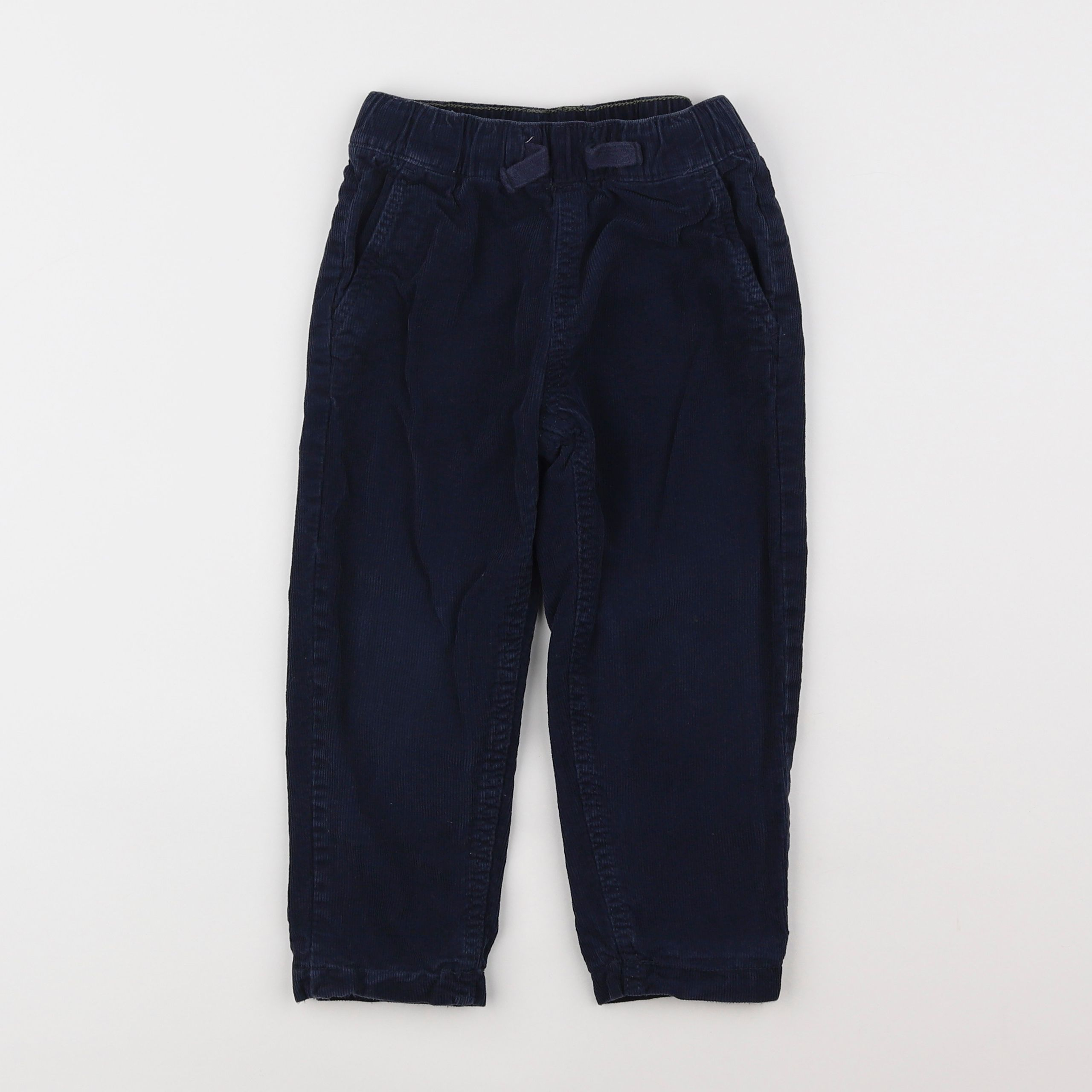 H&M - pantalon doublé bleu - 2/3 ans