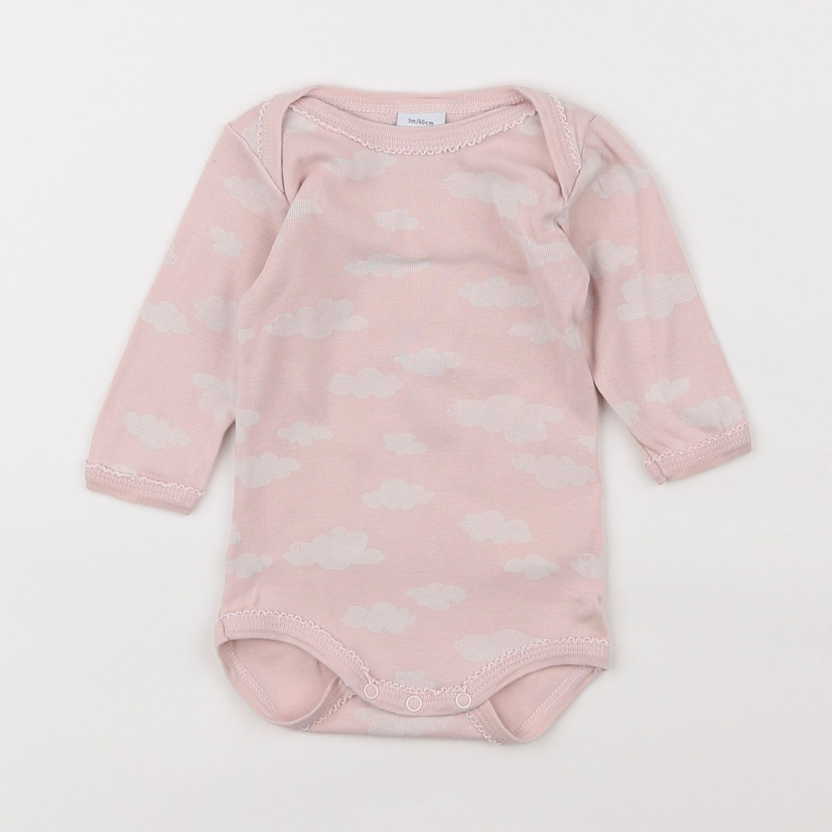 Petit Bateau - body rose - 3 mois