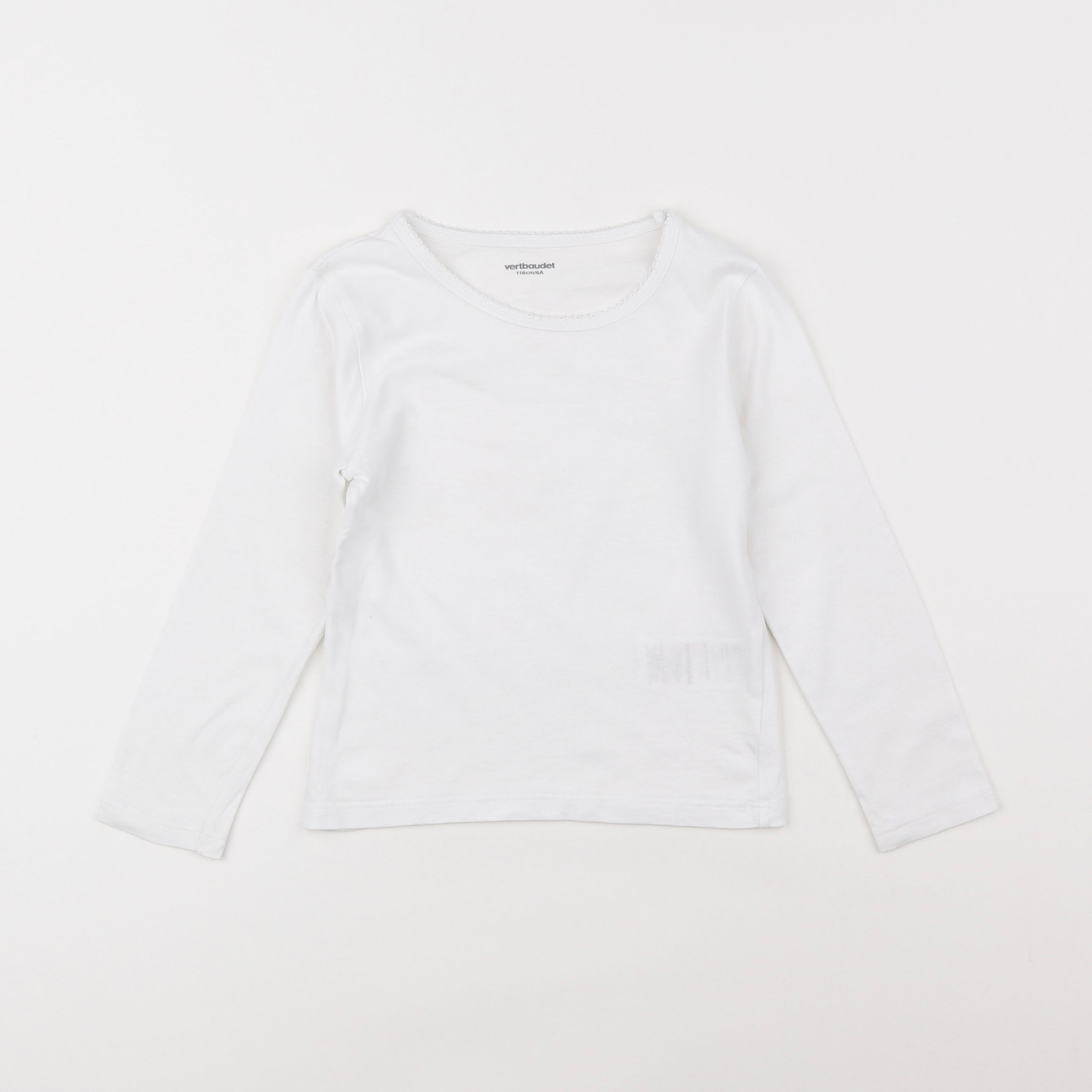 Vertbaudet - maillot de corps blanc - 6 ans