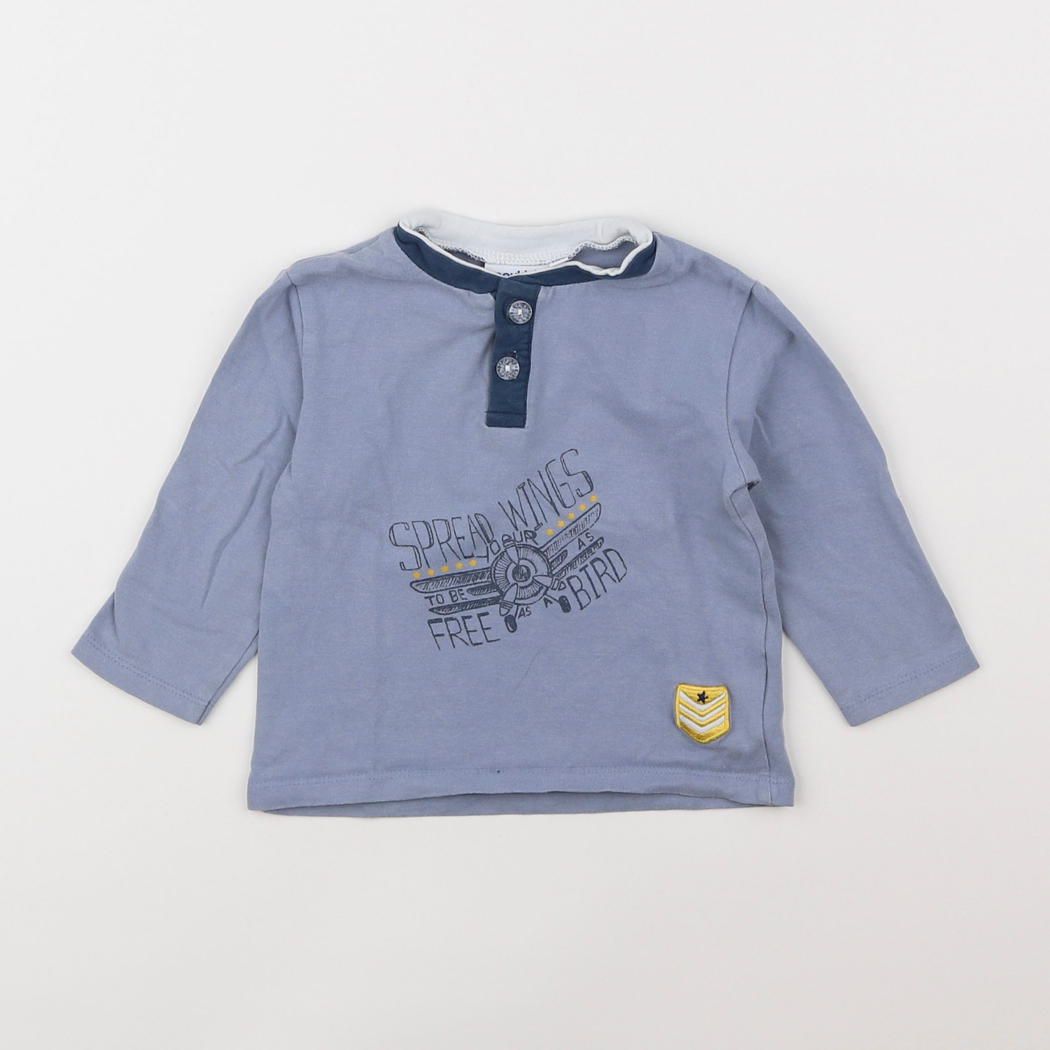 Noukie's - tee-shirt bleu - 12 mois