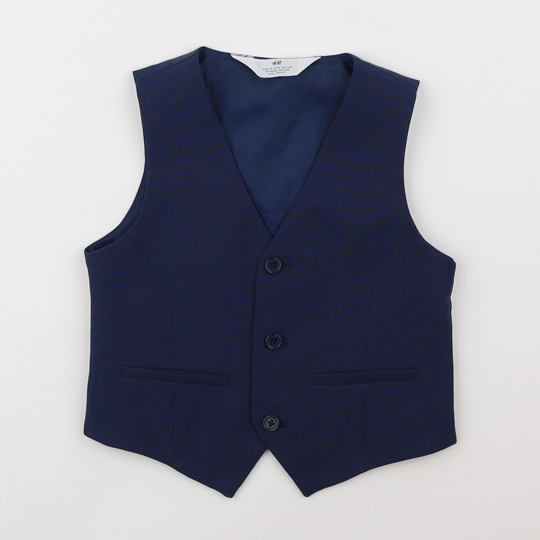 H&M - gilet bleu - 4/5 ans