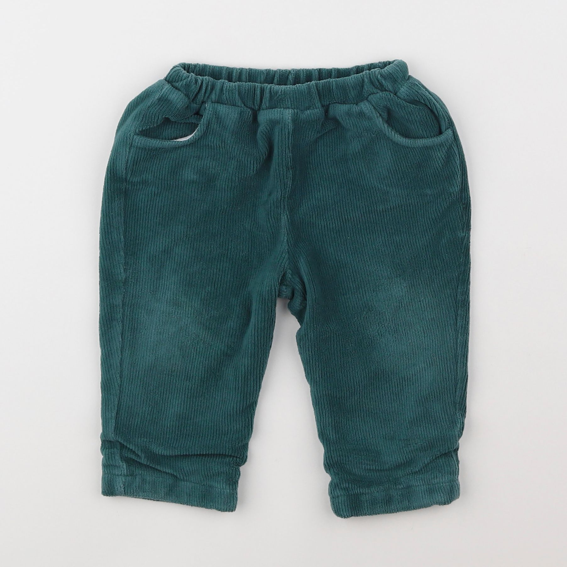 Vertbaudet - pantalon vert - 12 mois