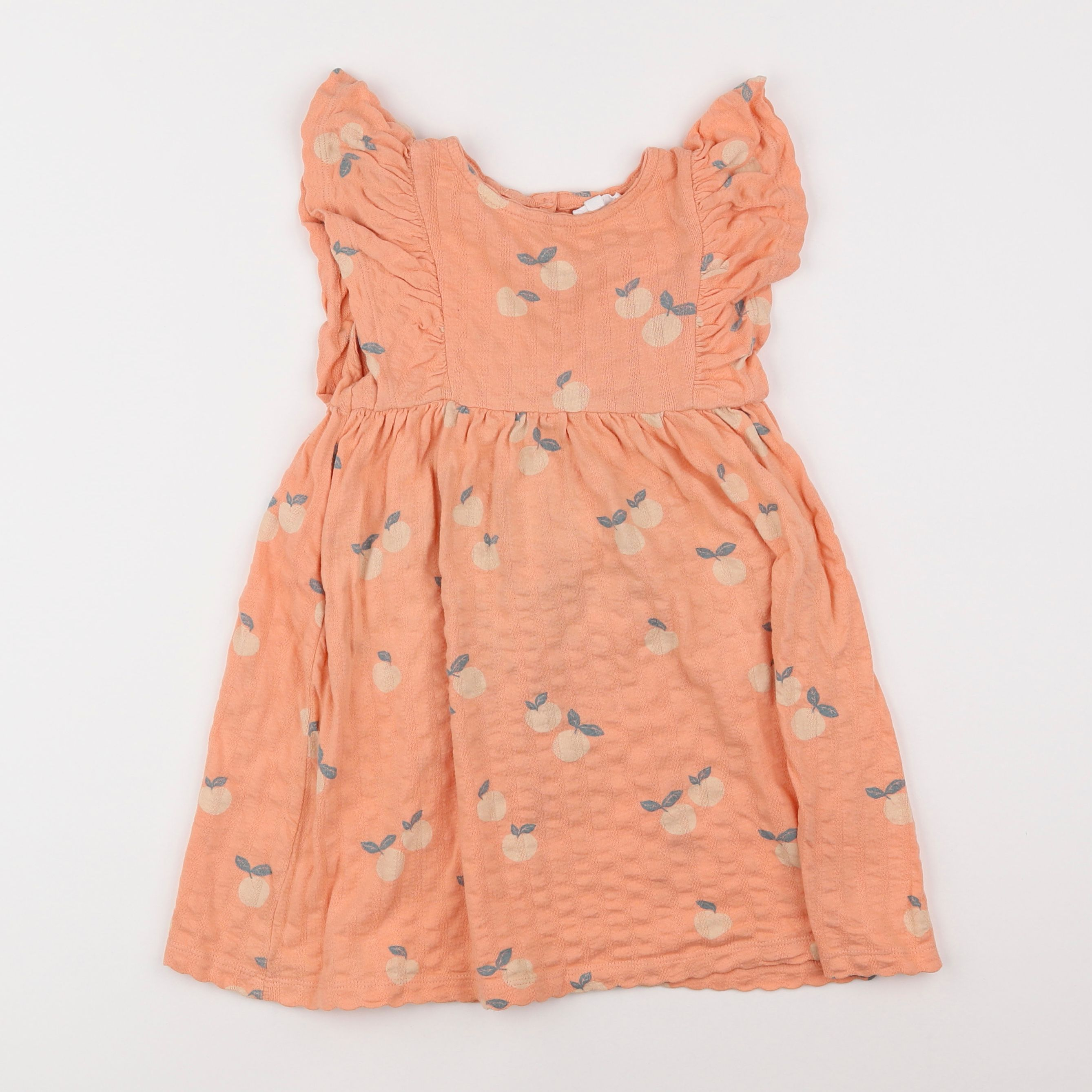 Vertbaudet - robe orange - 4 ans