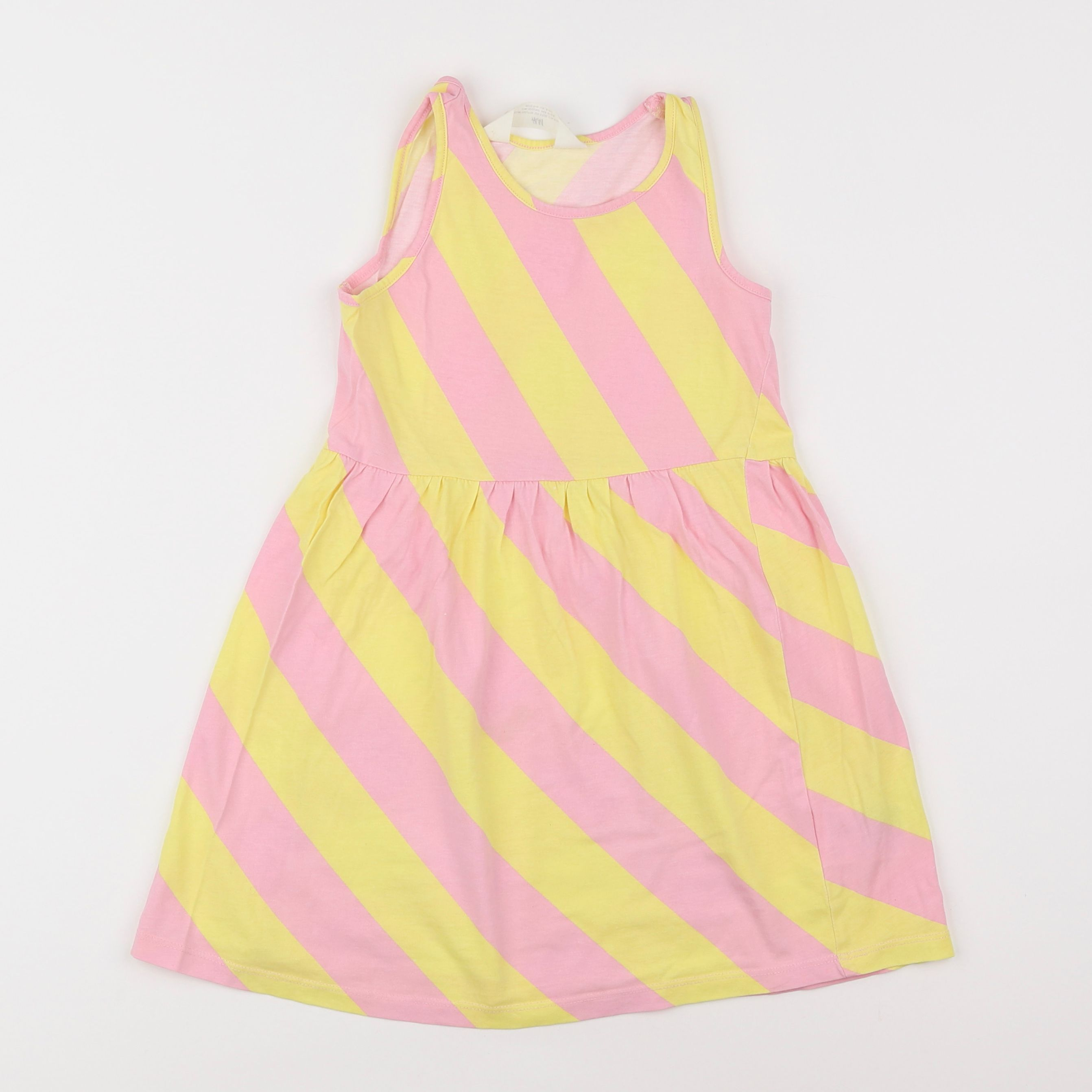 H&M - robe jaune, rose - 4/6 ans