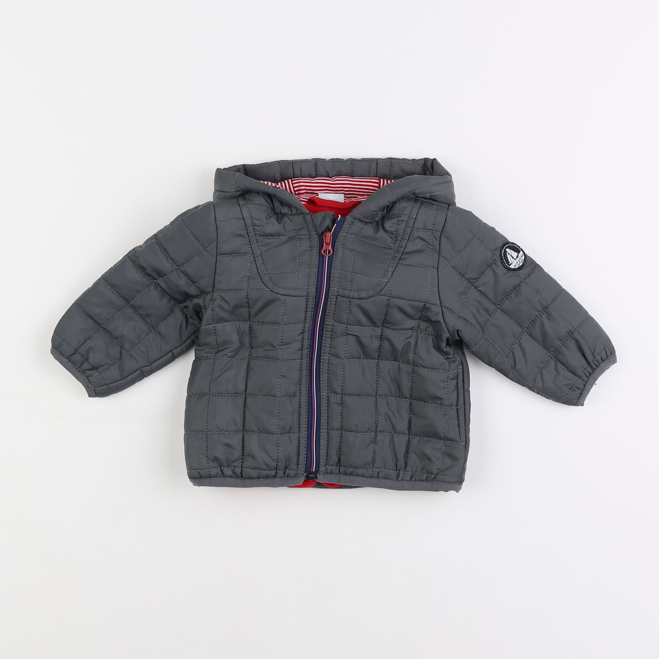 Petit Bateau - imperméable gris - 3 mois