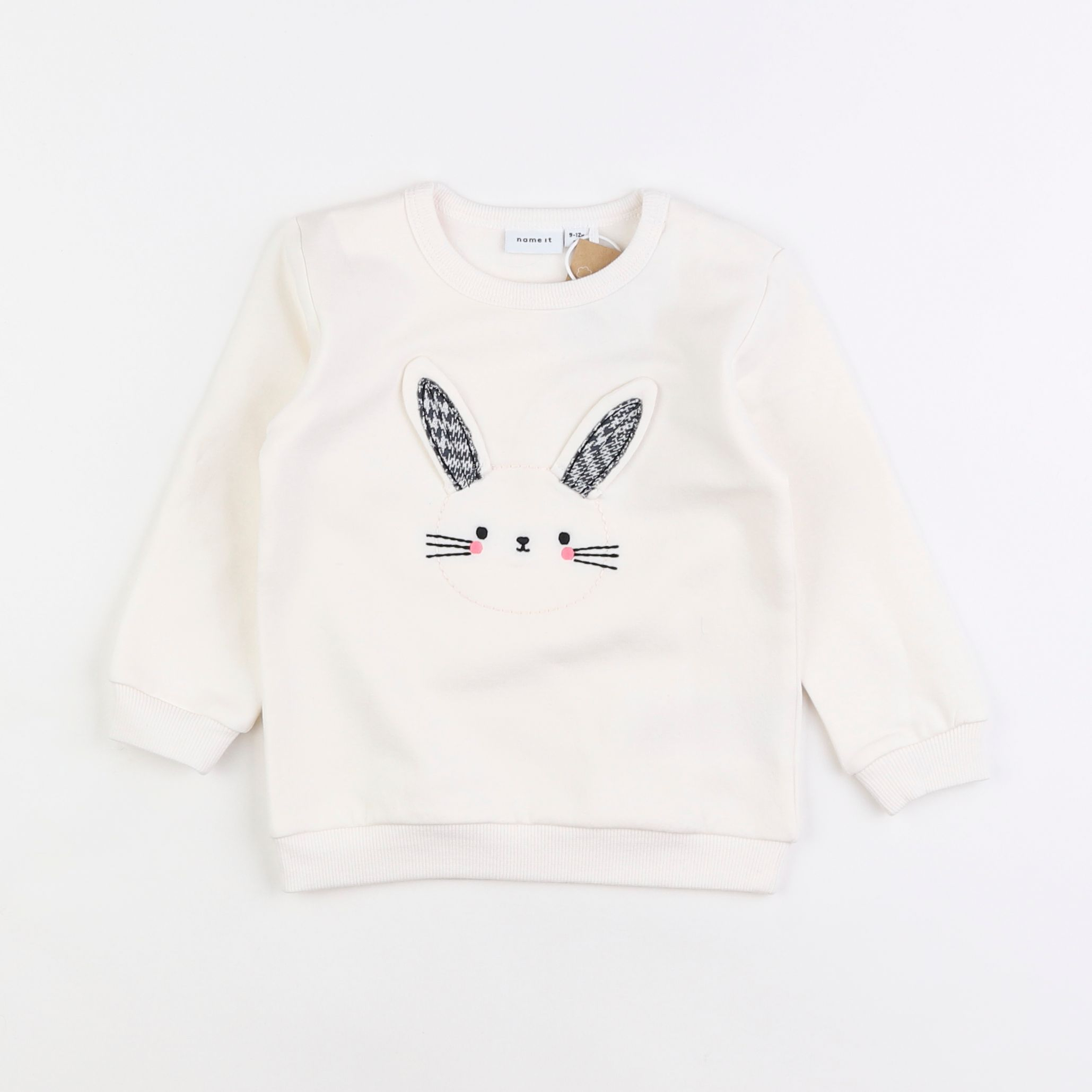 Name it - sweat blanc - 9/12 mois