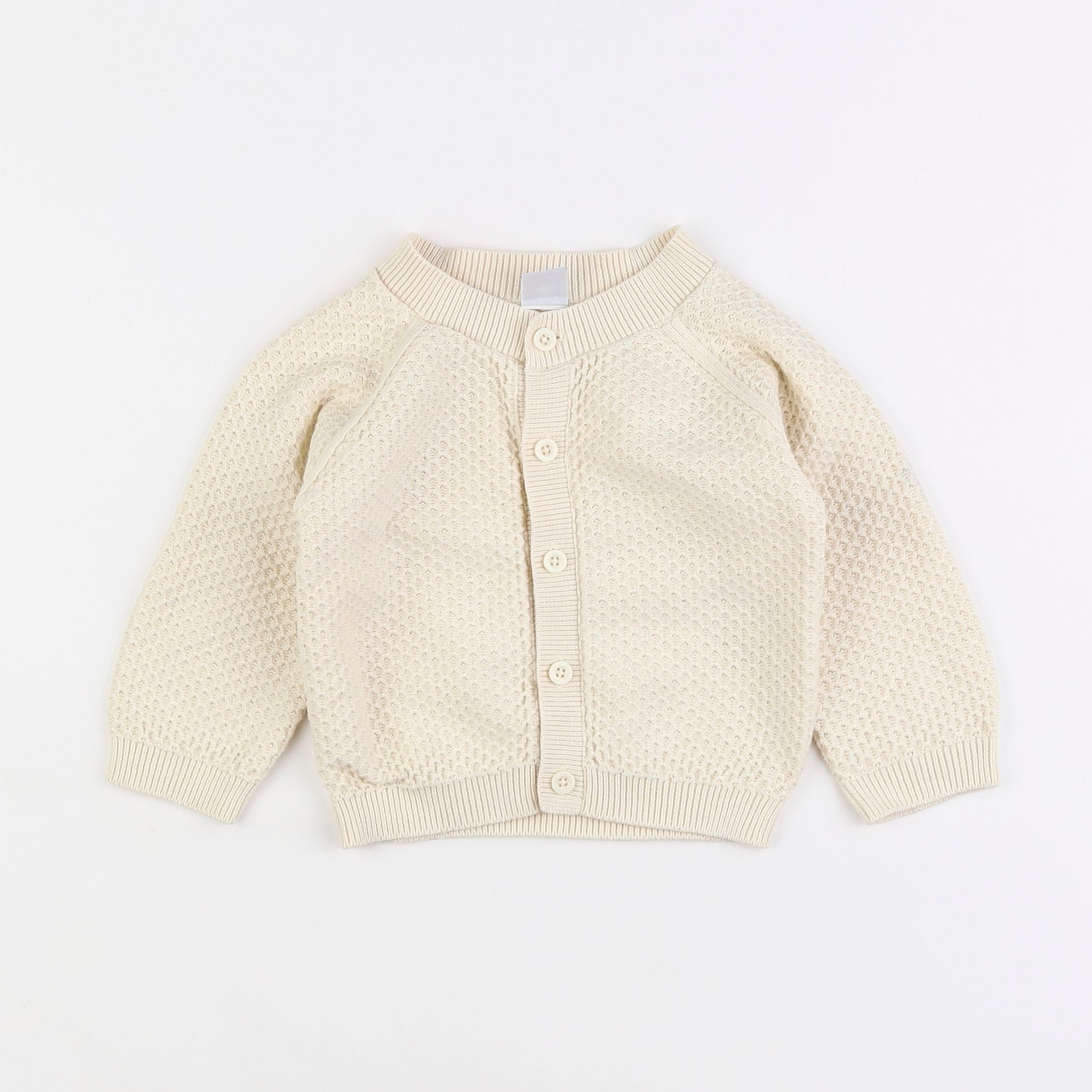 Petit Bateau - gilet beige - 12 mois