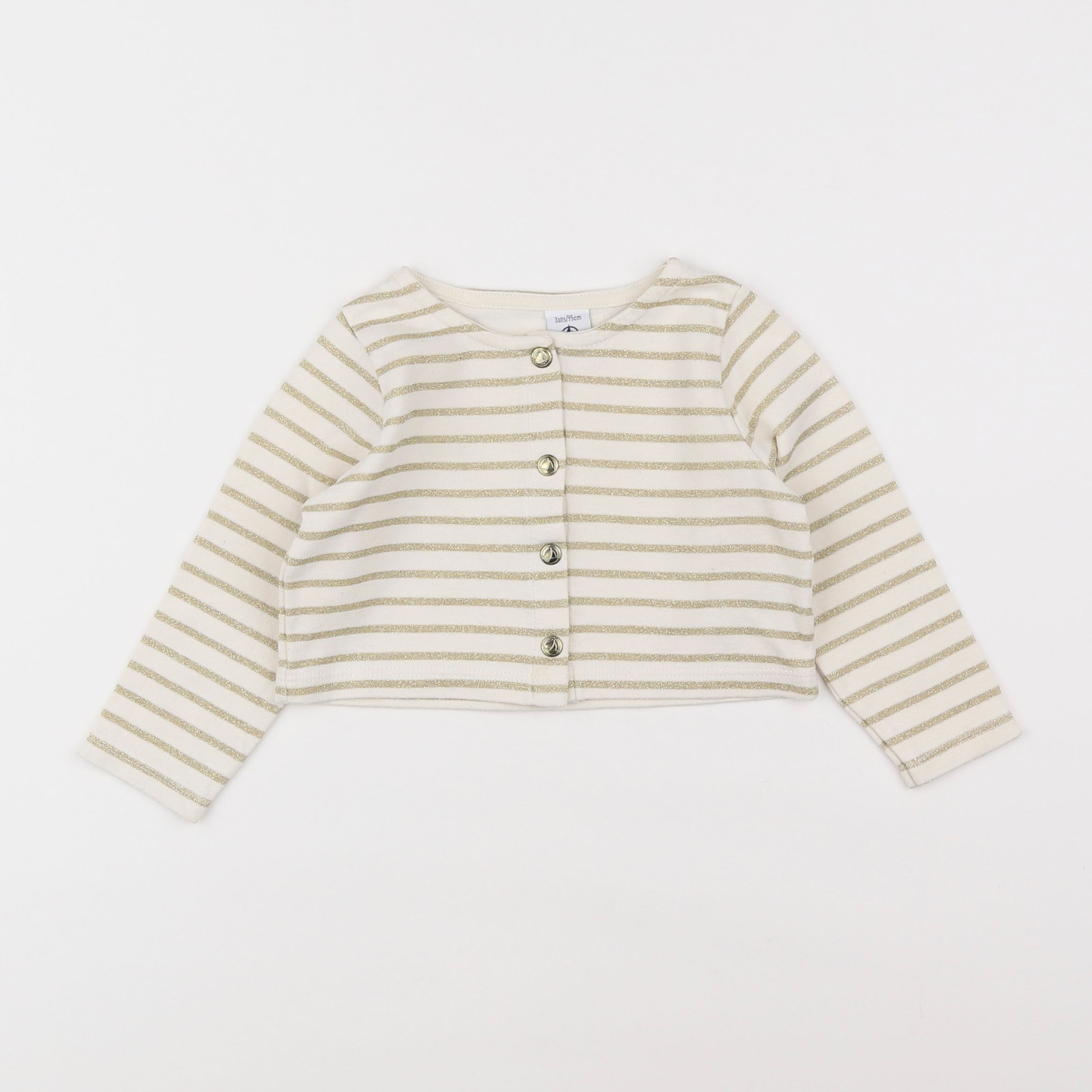 Petit Bateau - gilet beige, or - 3 ans