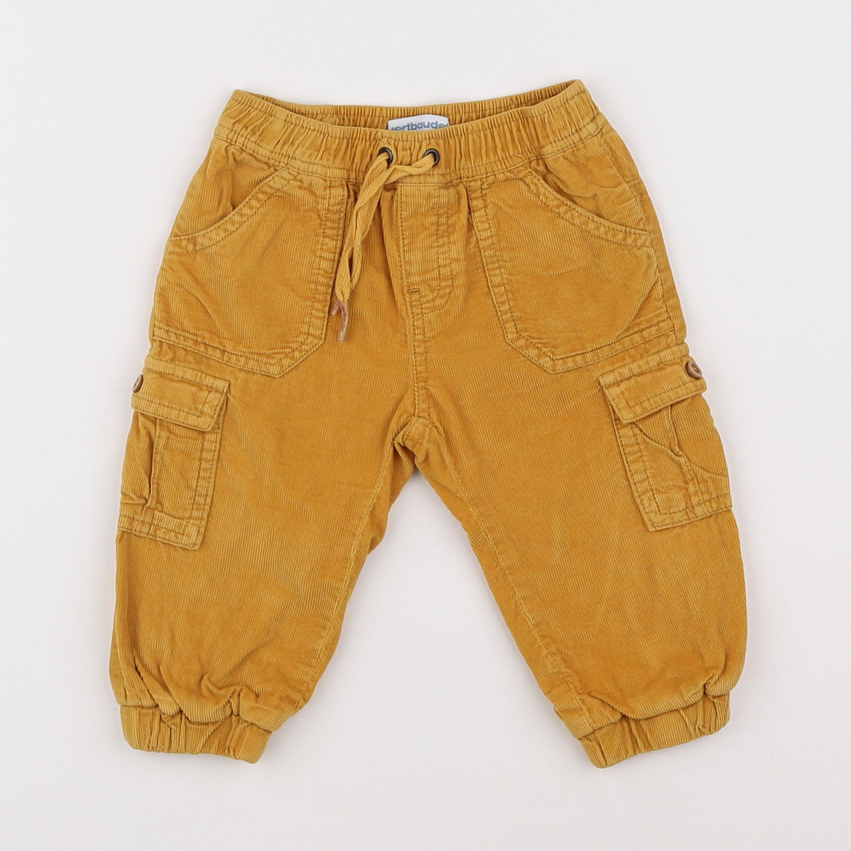 Vertbaudet - pantalon jaune - 9 mois