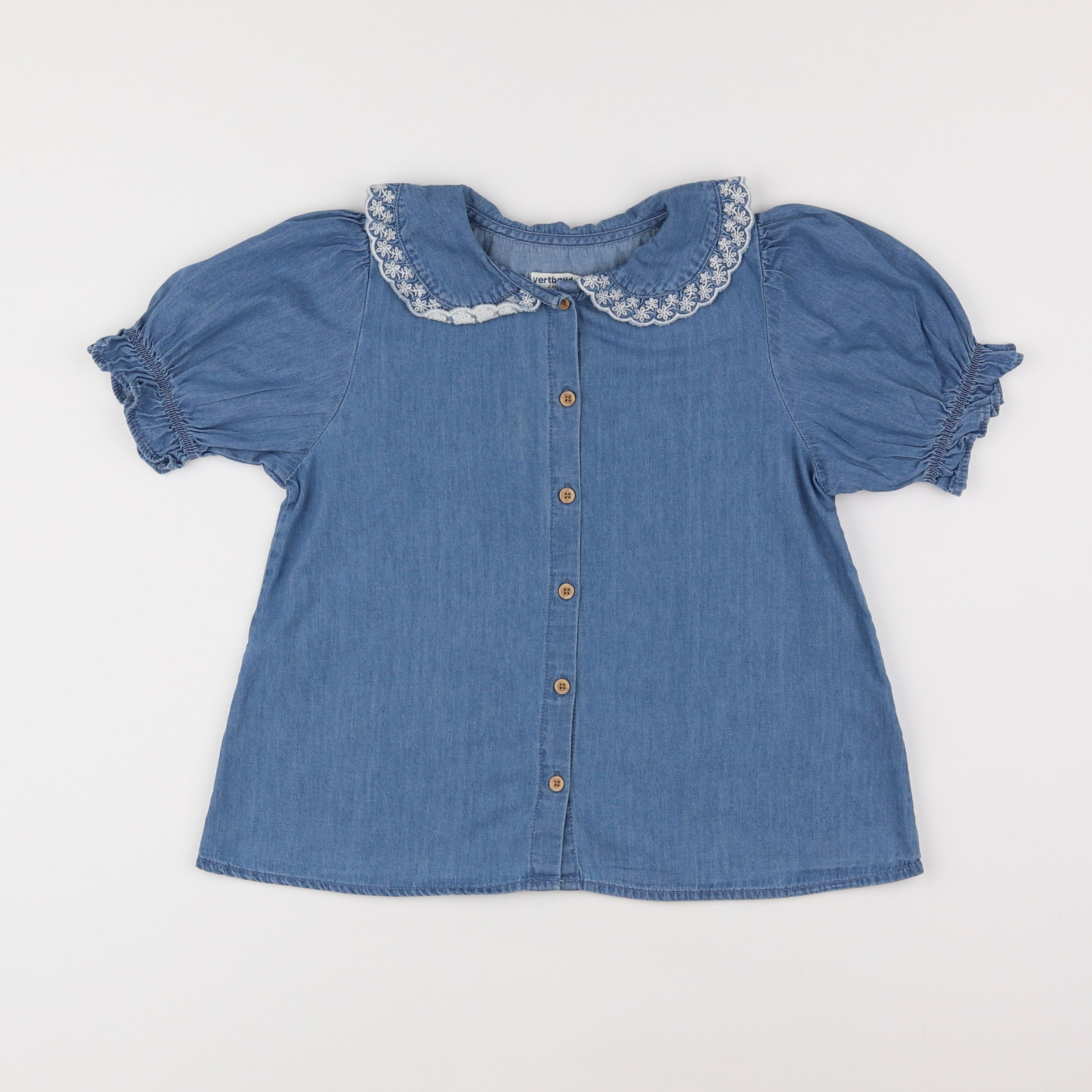 Vertbaudet - chemise bleu - 9 ans