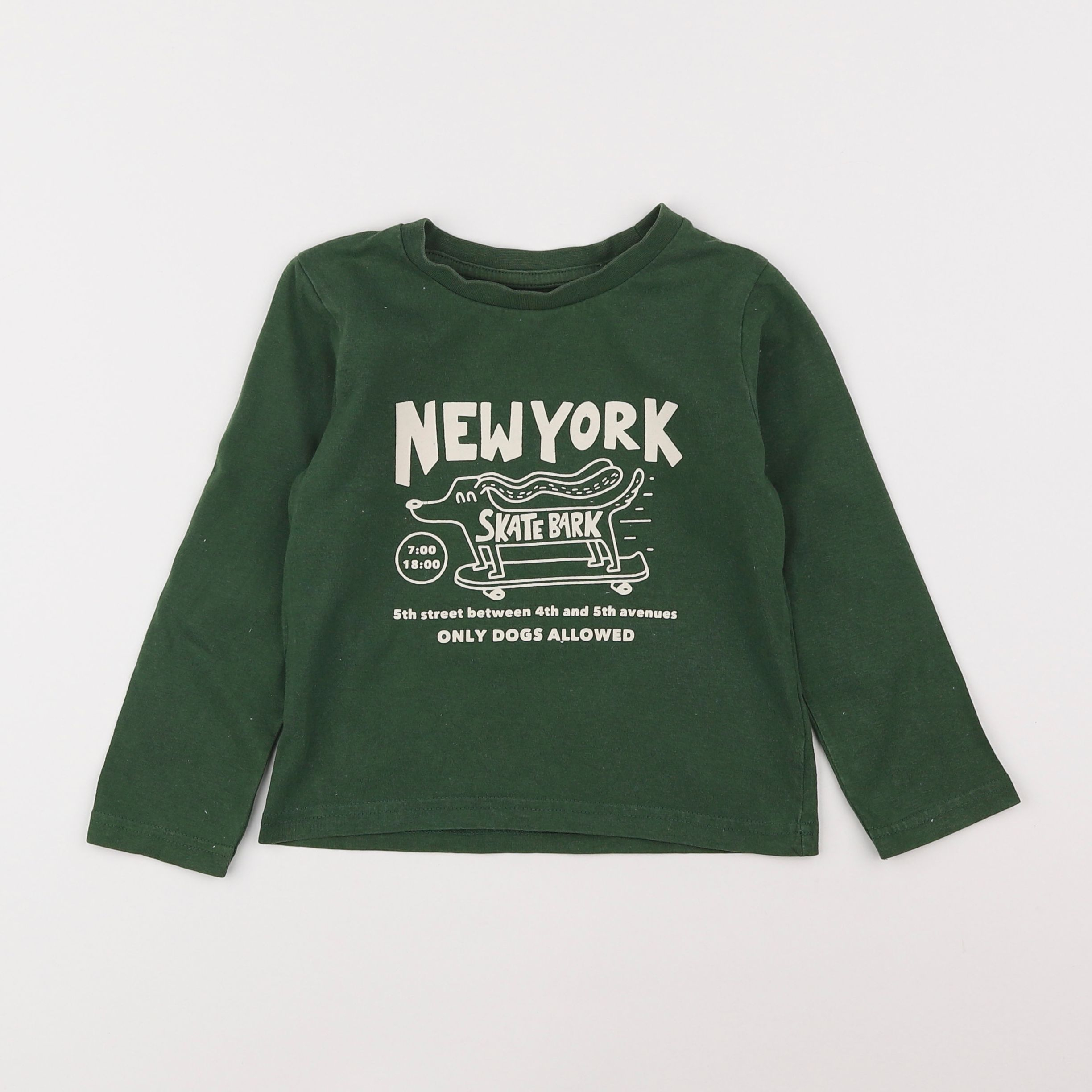 Vertbaudet - tee-shirt vert - 4 ans