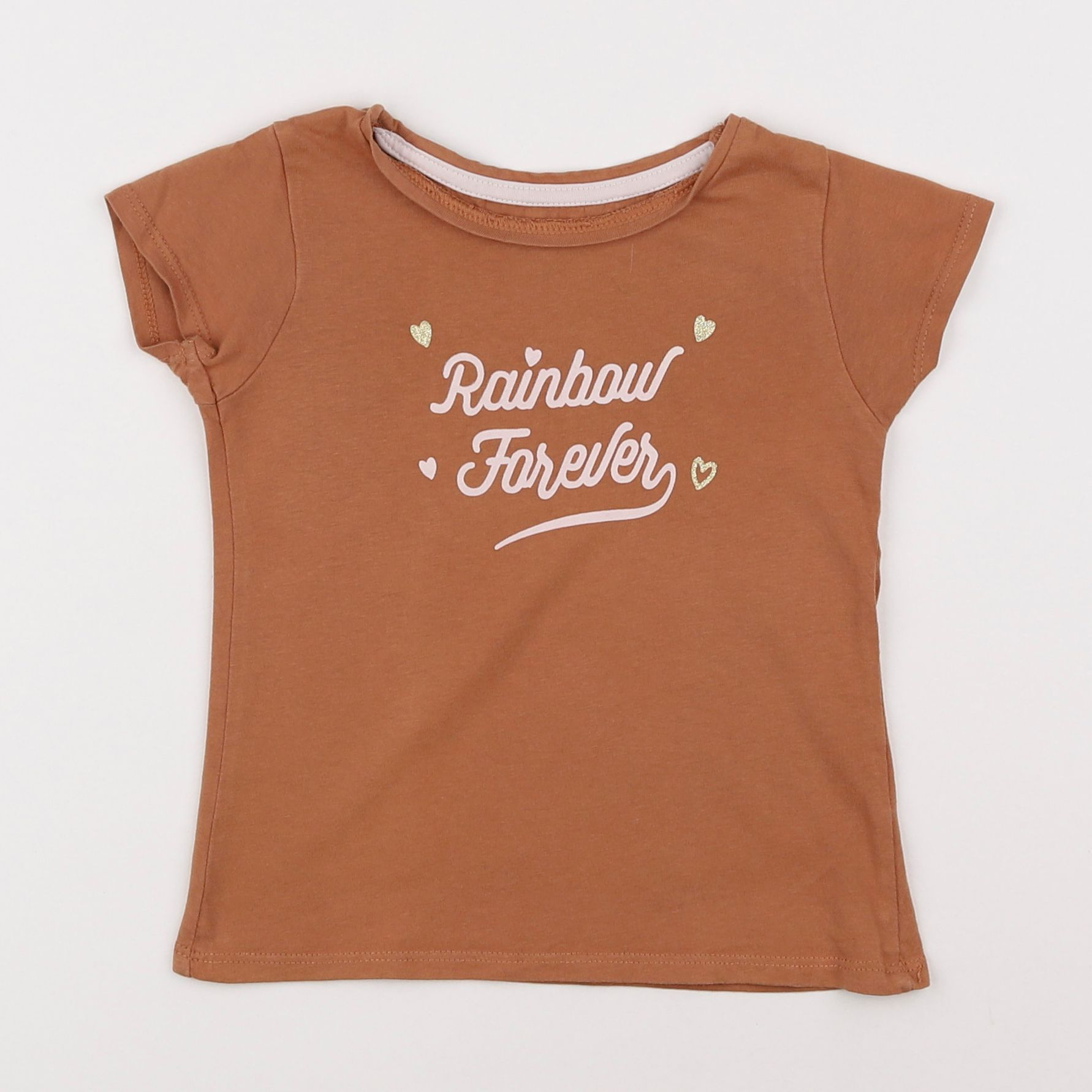 Vertbaudet - tee-shirt marron - 3 ans