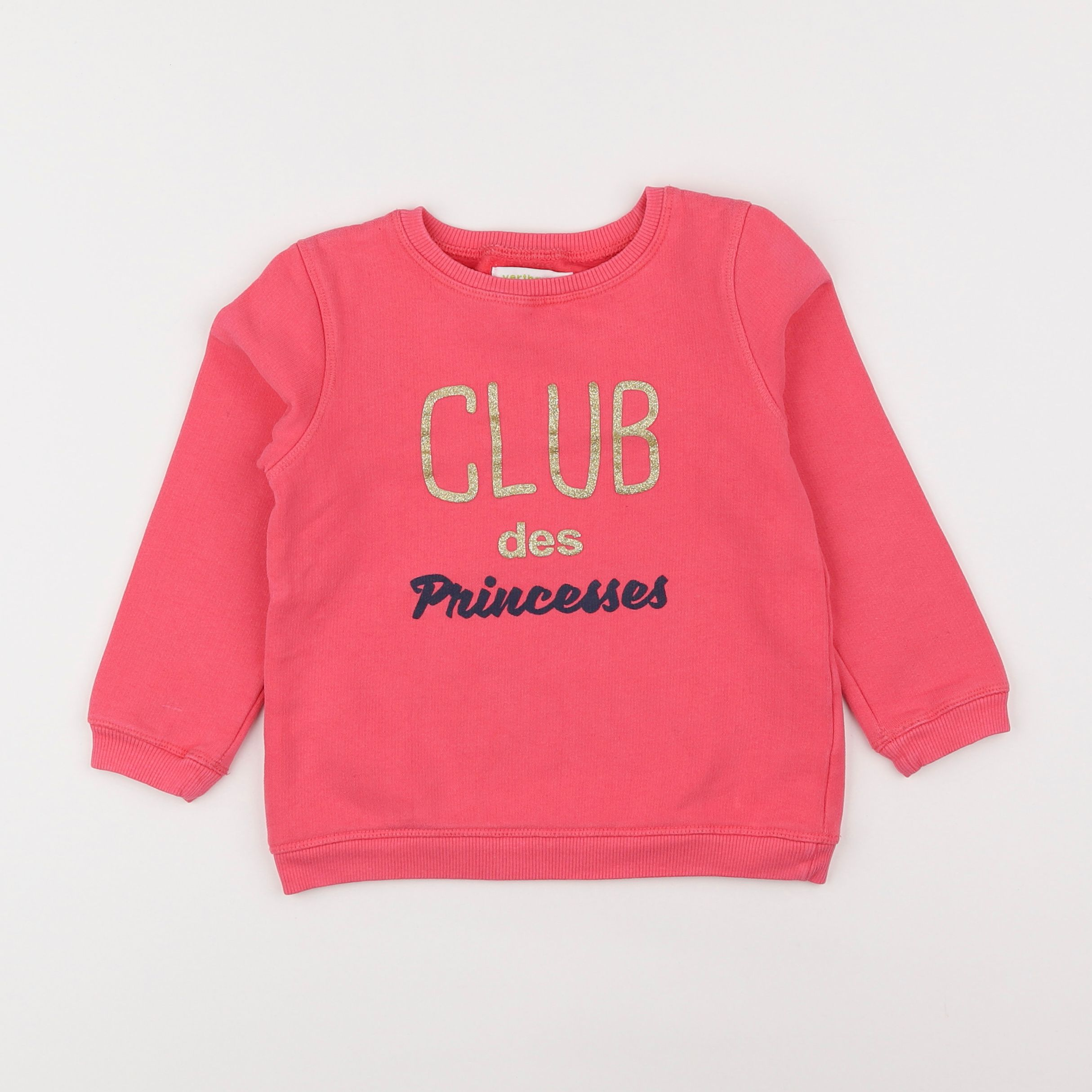 Vertbaudet - sweat rose - 5 ans