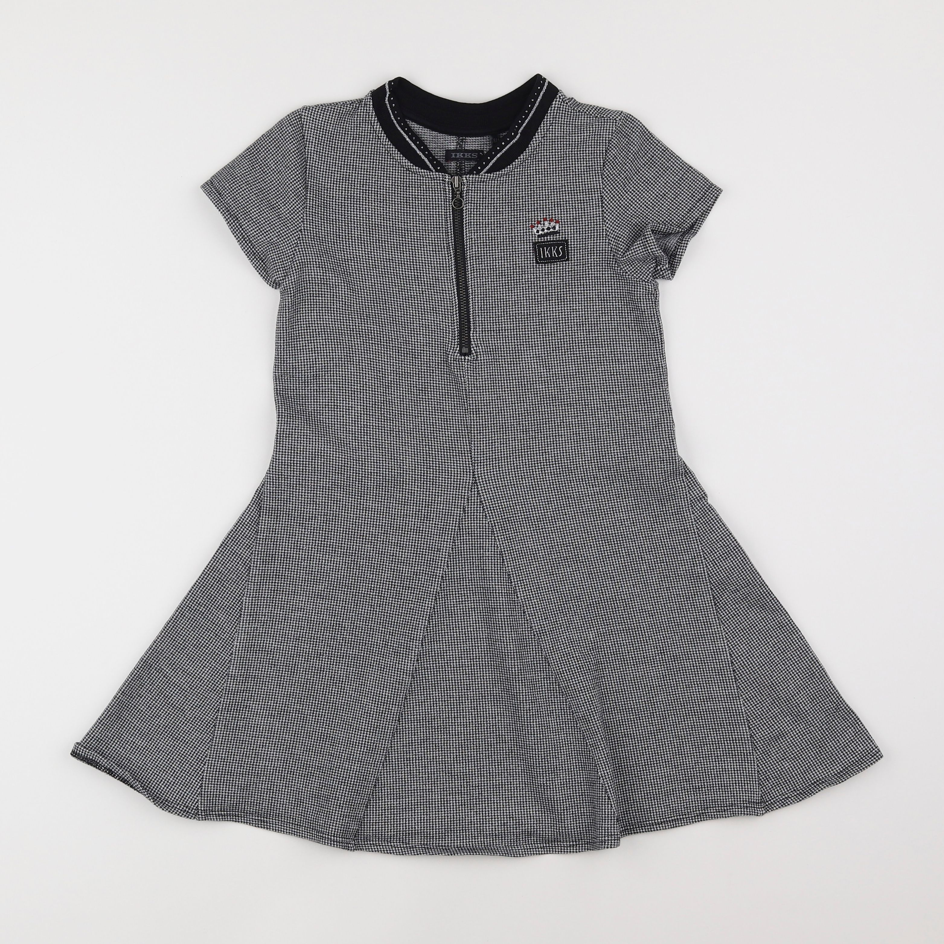 IKKS - robe gris - 8 ans