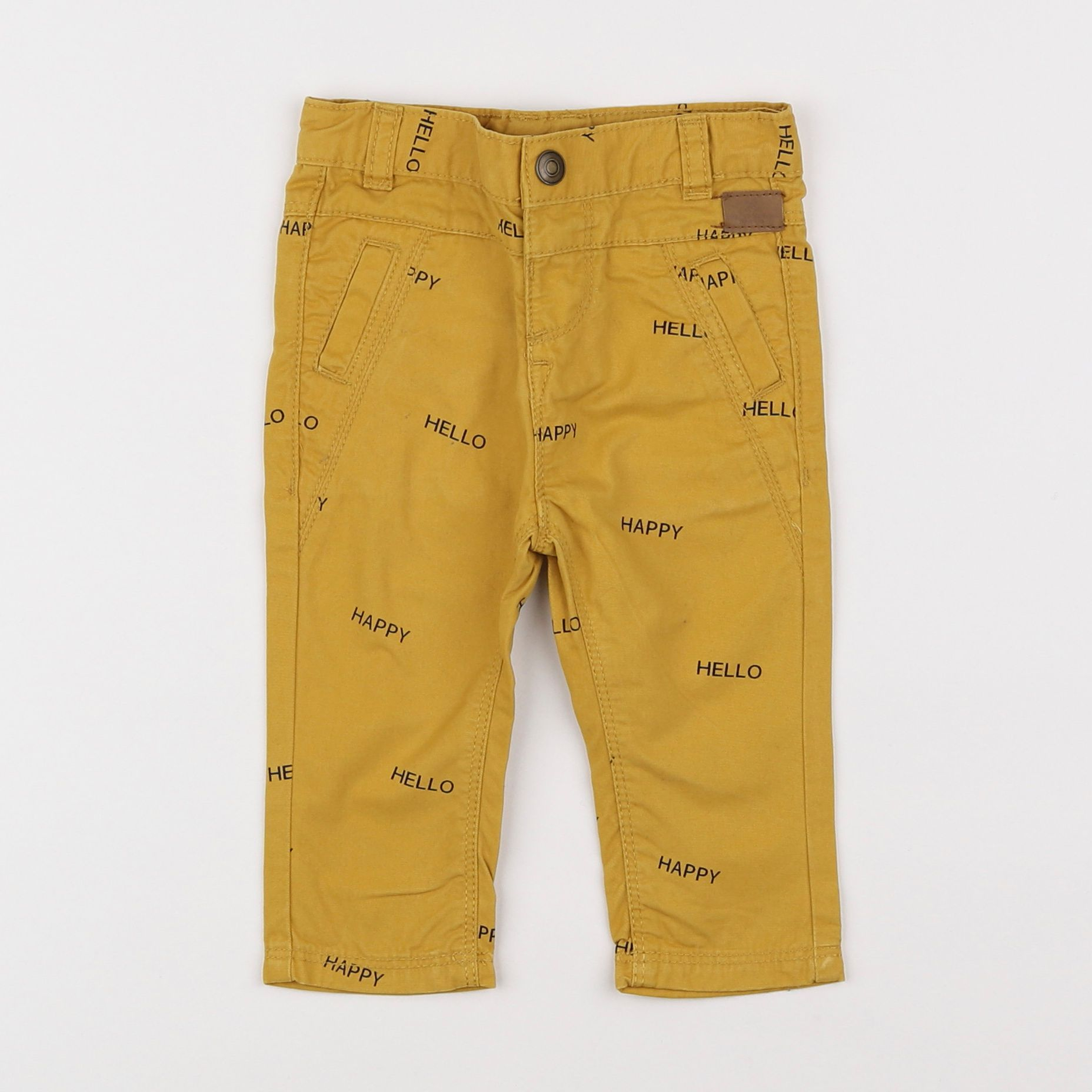 Tape à l'oeil - pantalon jaune - 6 mois