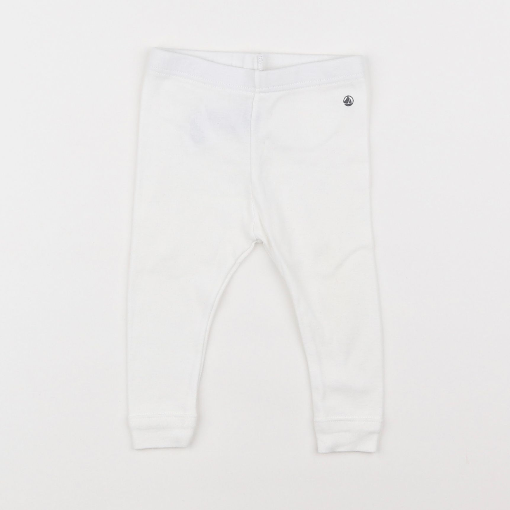 Petit Bateau - legging blanc - 6 mois