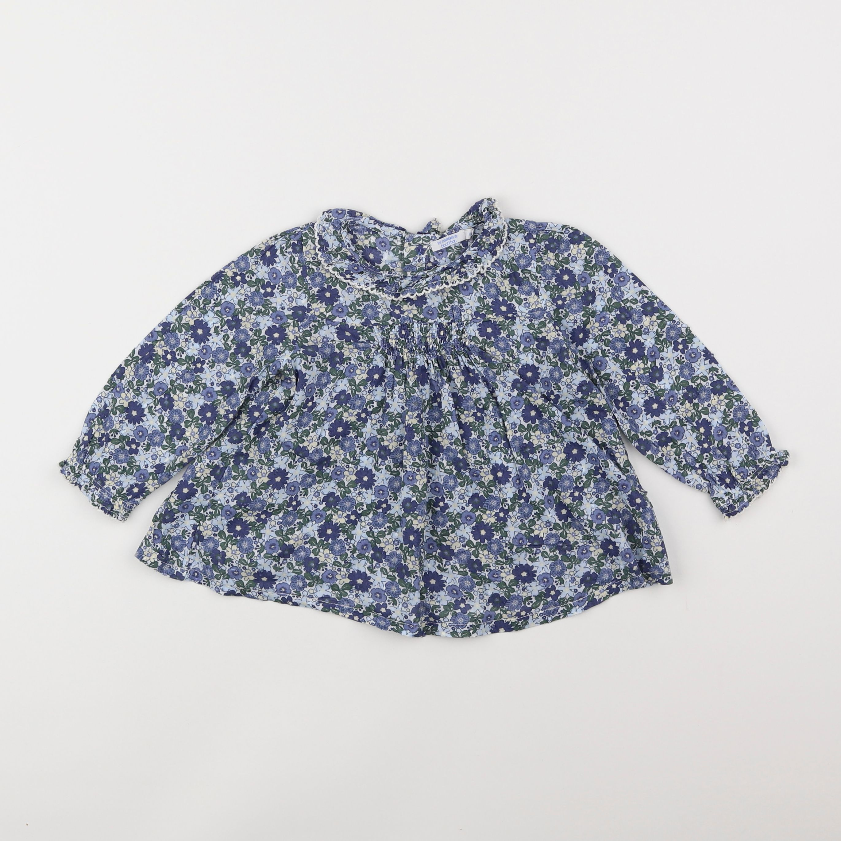 Boutchou - blouse bleu - 18 mois