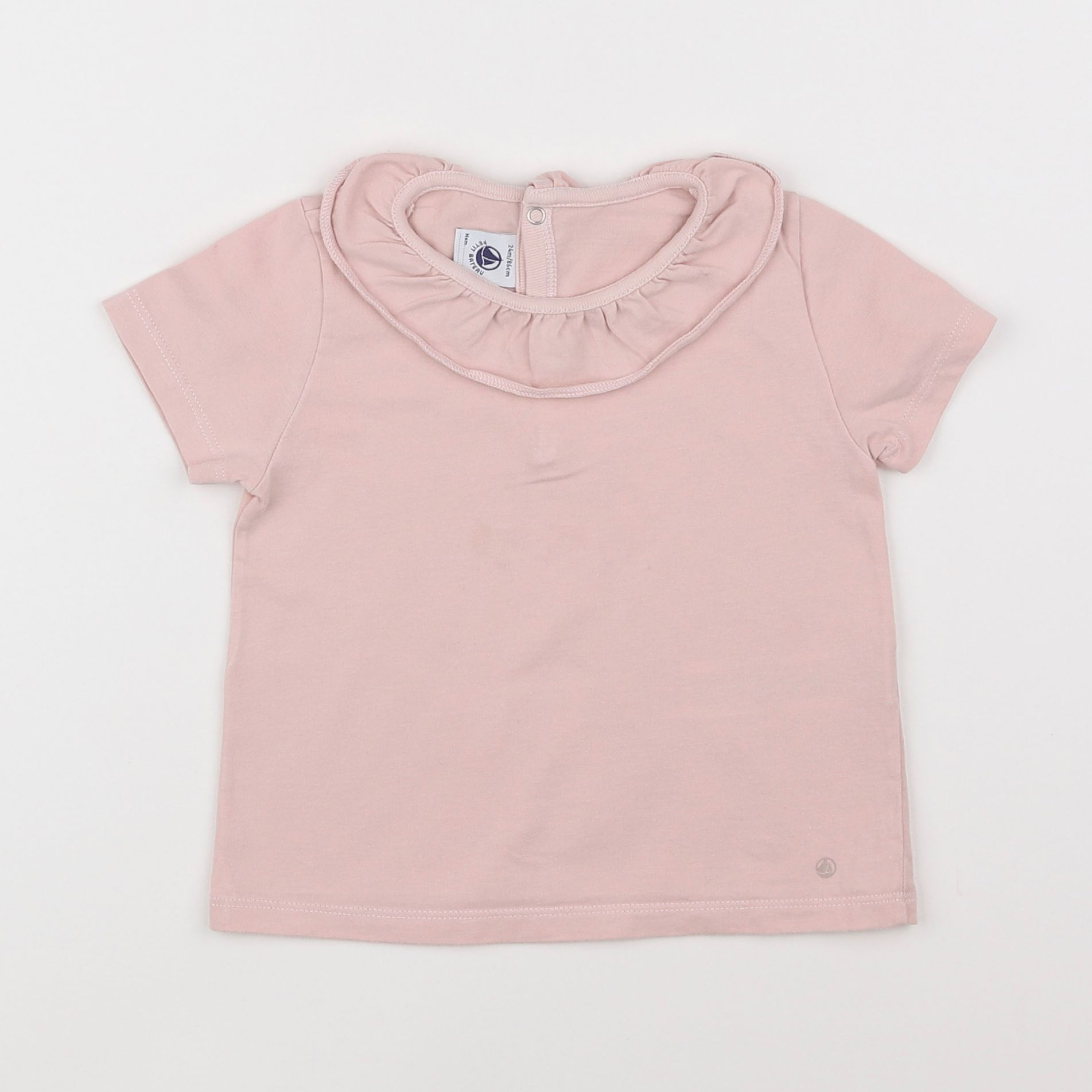 Petit Bateau - tee-shirt rose - 2 ans