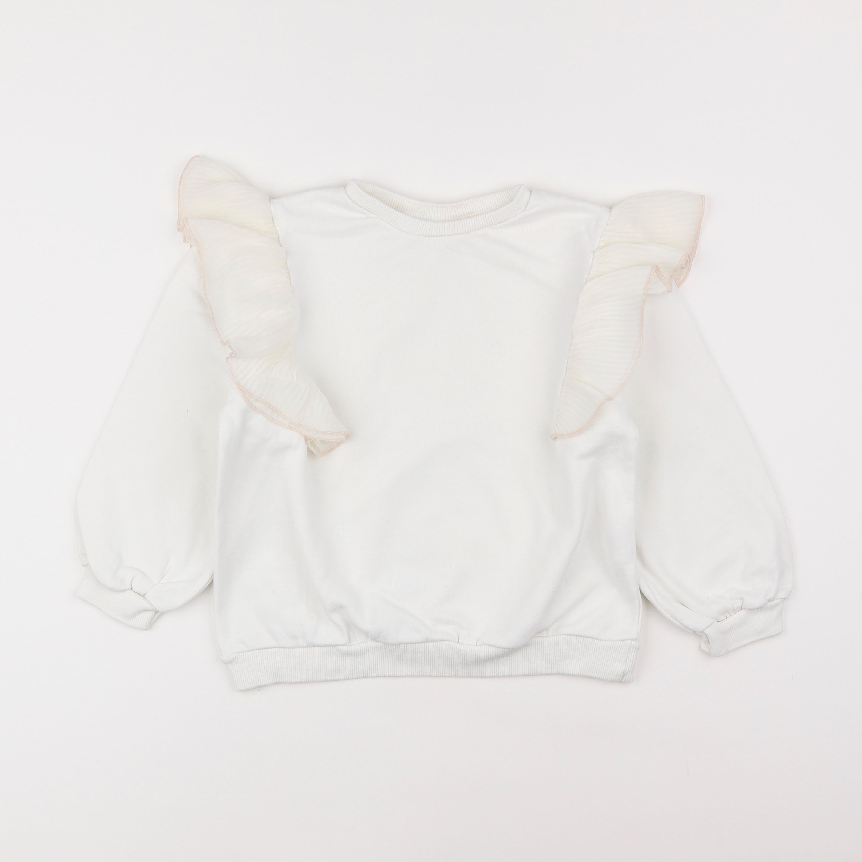 Zara - sweat blanc - 4/5 ans