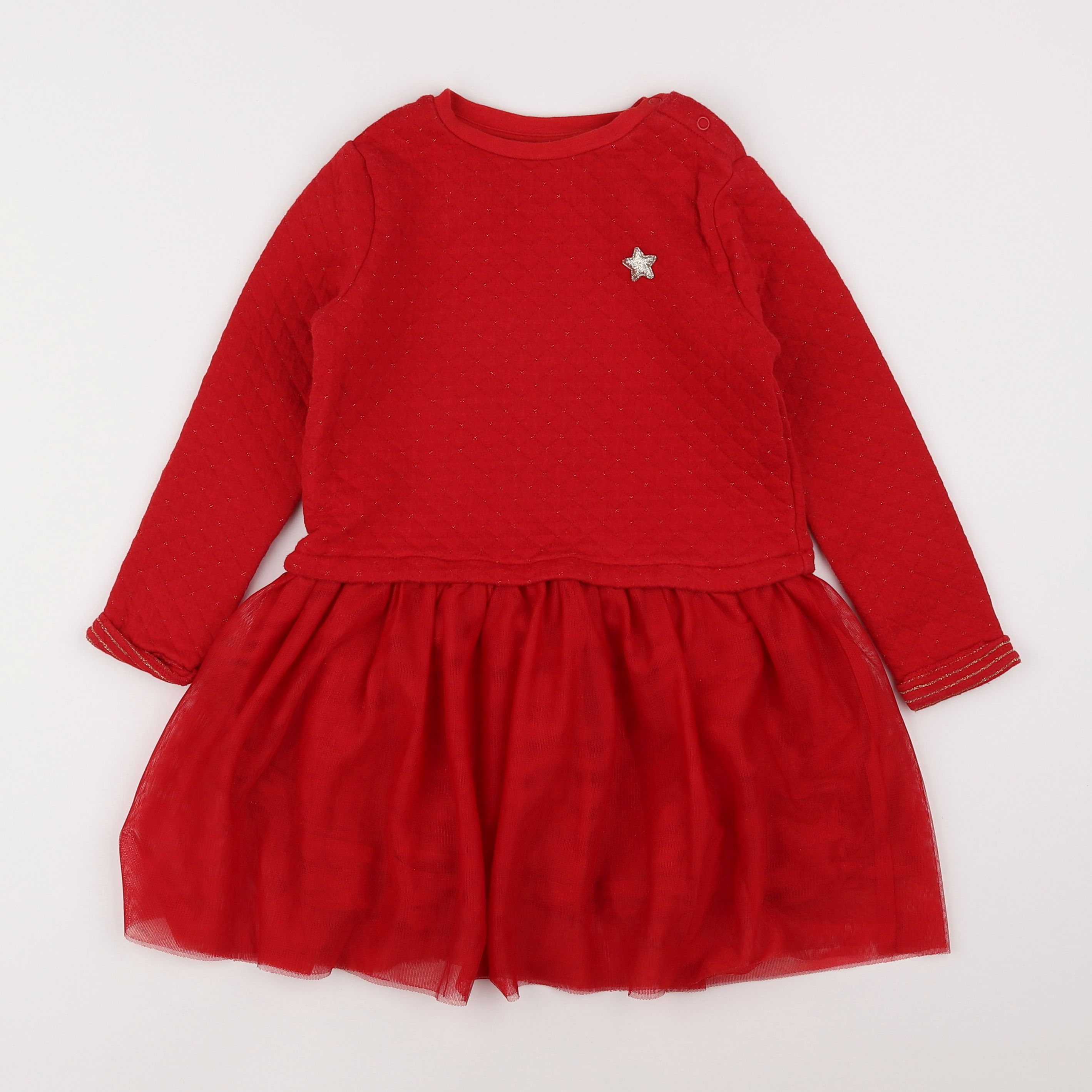 Vertbaudet - robe rouge - 5 ans