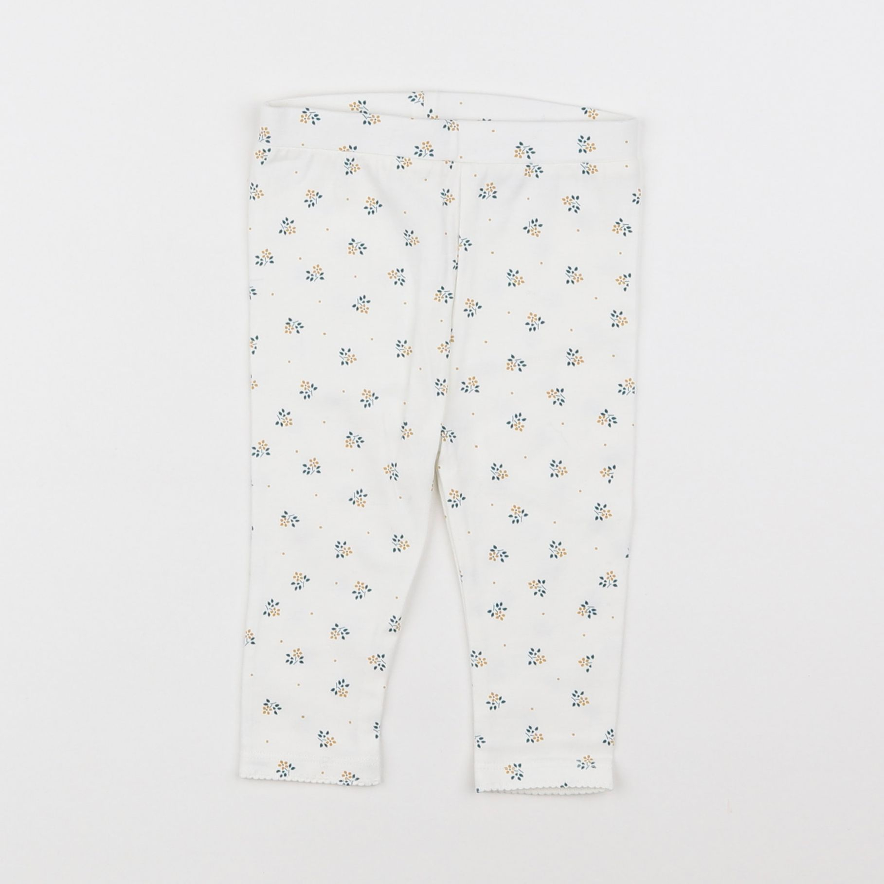 Vertbaudet - legging blanc - 9 mois