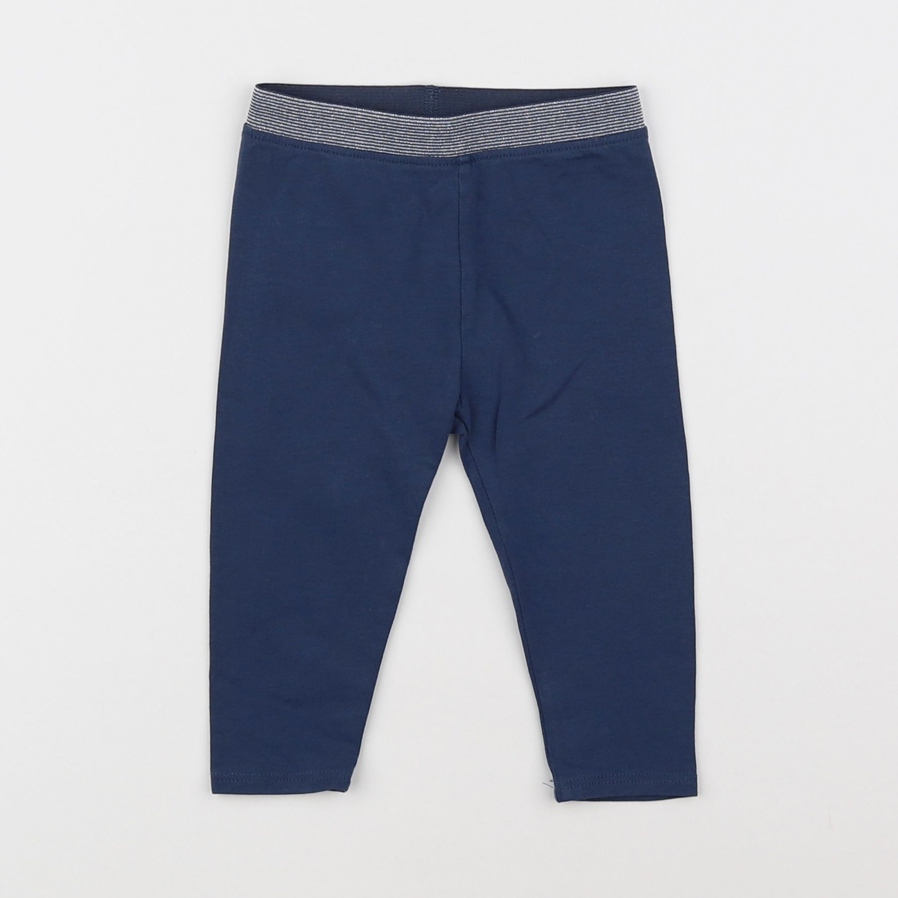 Vertbaudet - legging bleu - 9 mois