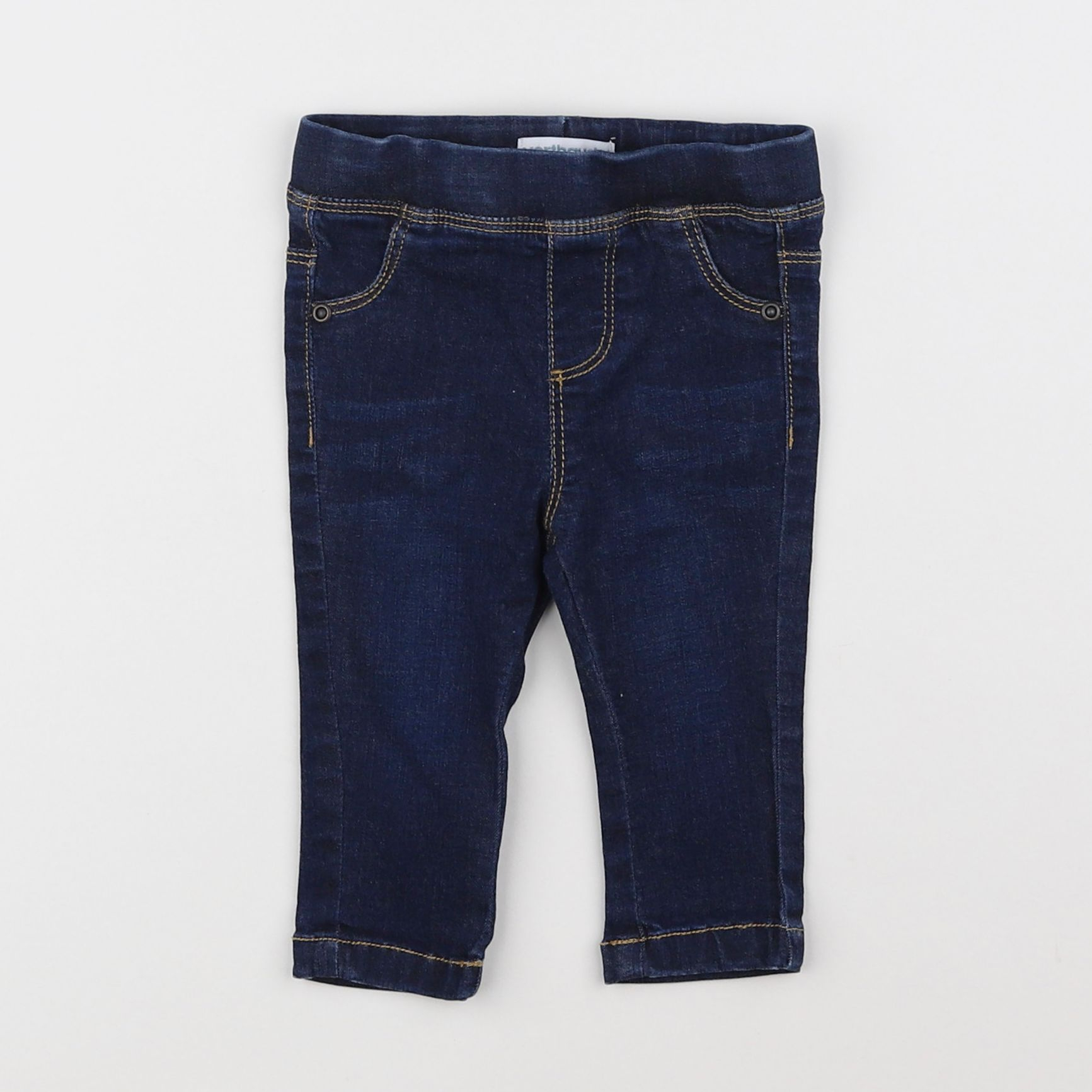 Vertbaudet - jegging bleu - 6 mois