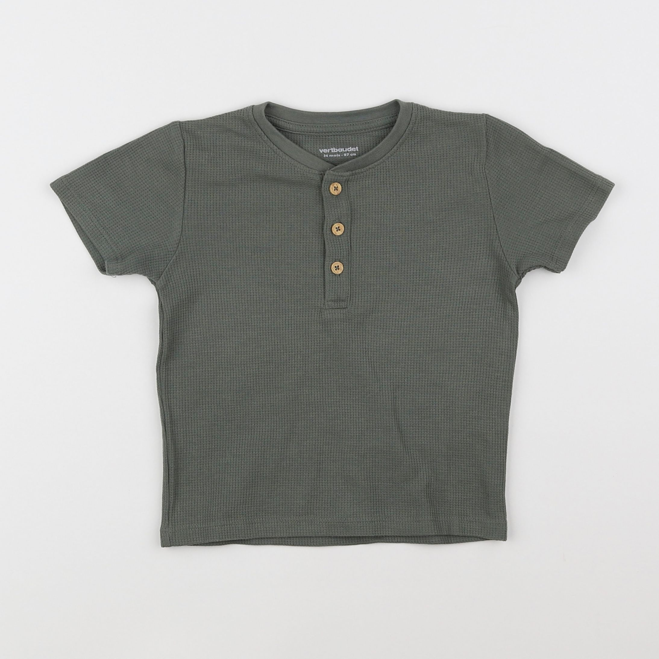 Vertbaudet - tee-shirt vert - 3 ans