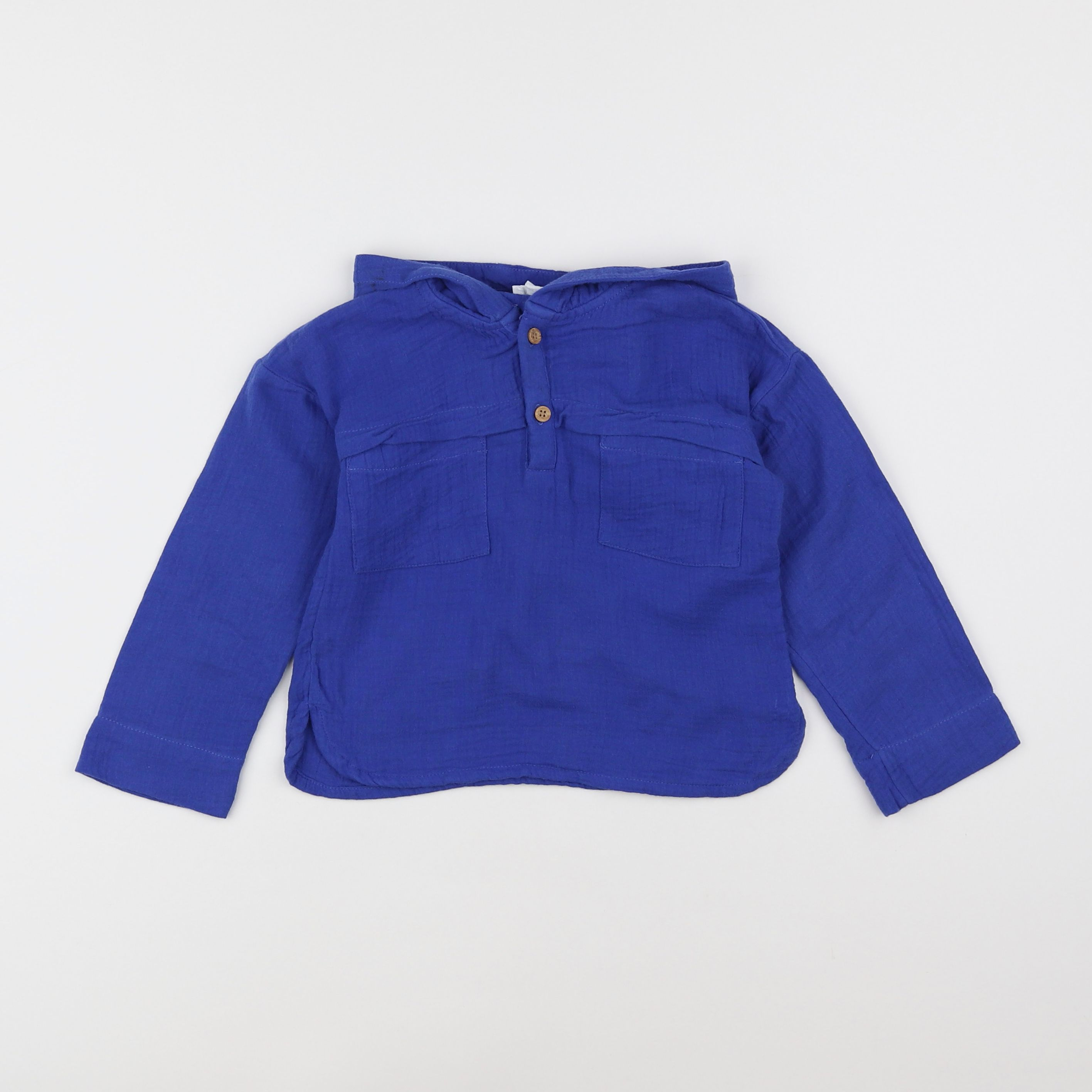 Vertbaudet - blouse bleu - 3 ans