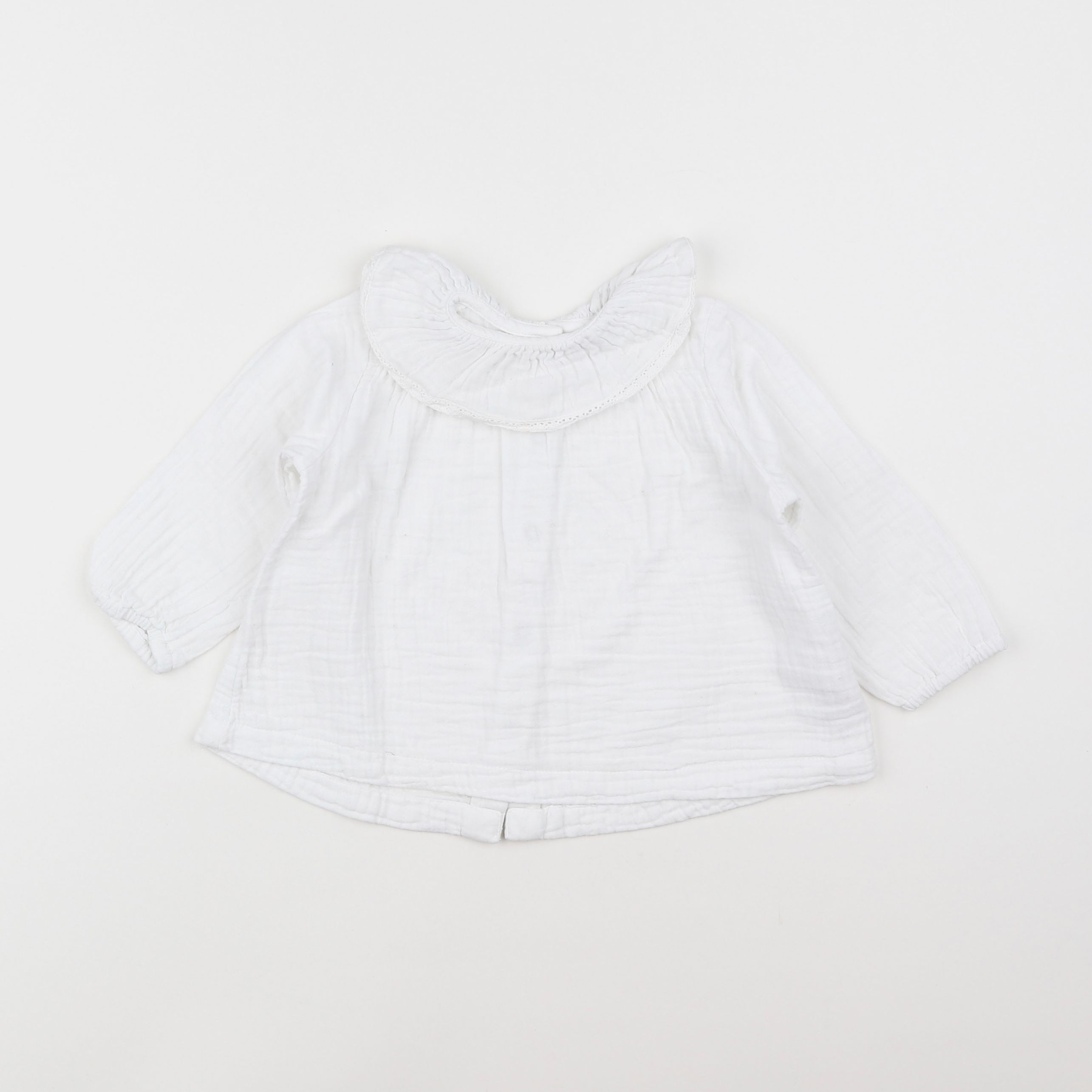 Vertbaudet - blouse blanc - 12 mois