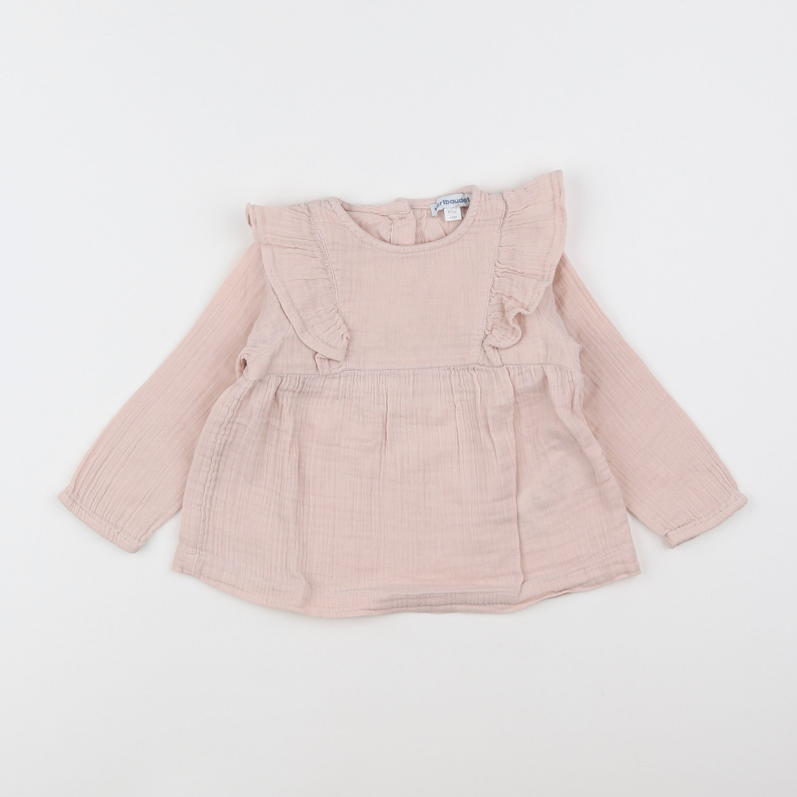 Vertbaudet - blouse rose - 18 mois