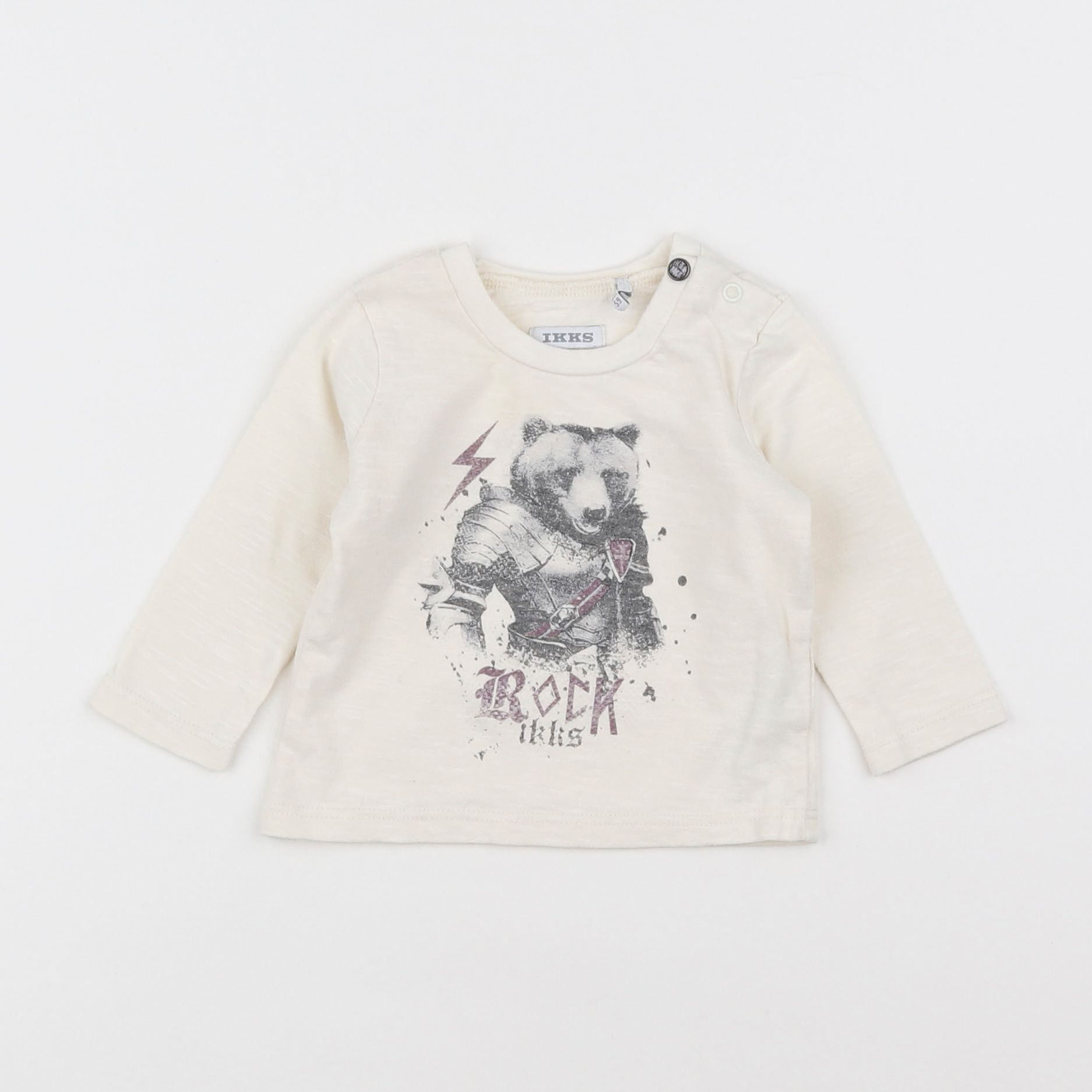 IKKS - tee-shirt beige - 3 mois