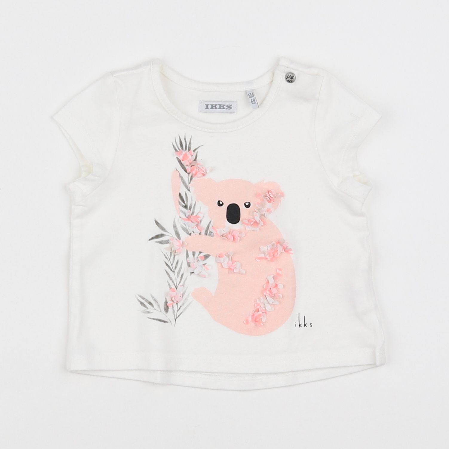 IKKS - tee-shirt blanc - 6 mois