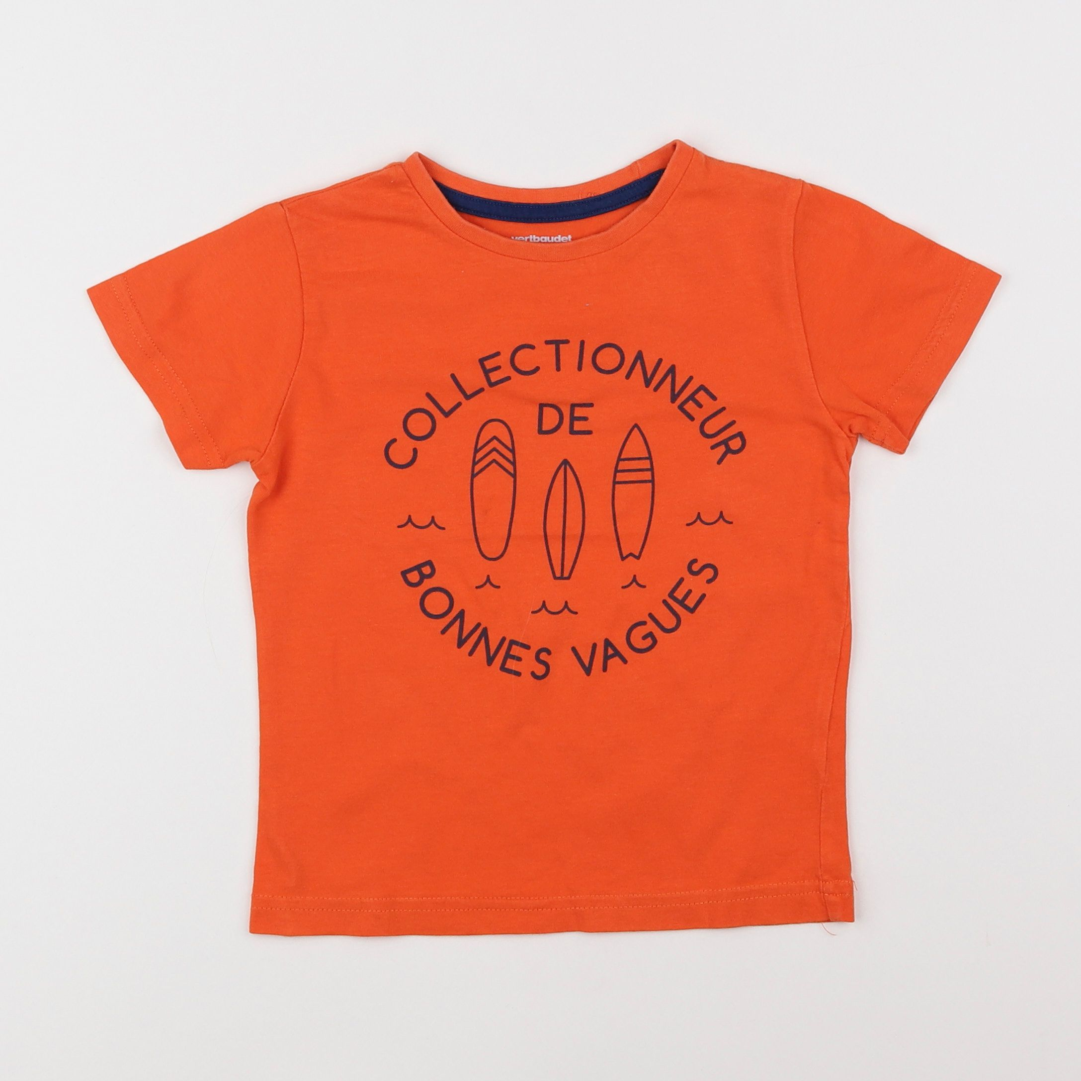 Vertbaudet - tee-shirt orange - 4 ans