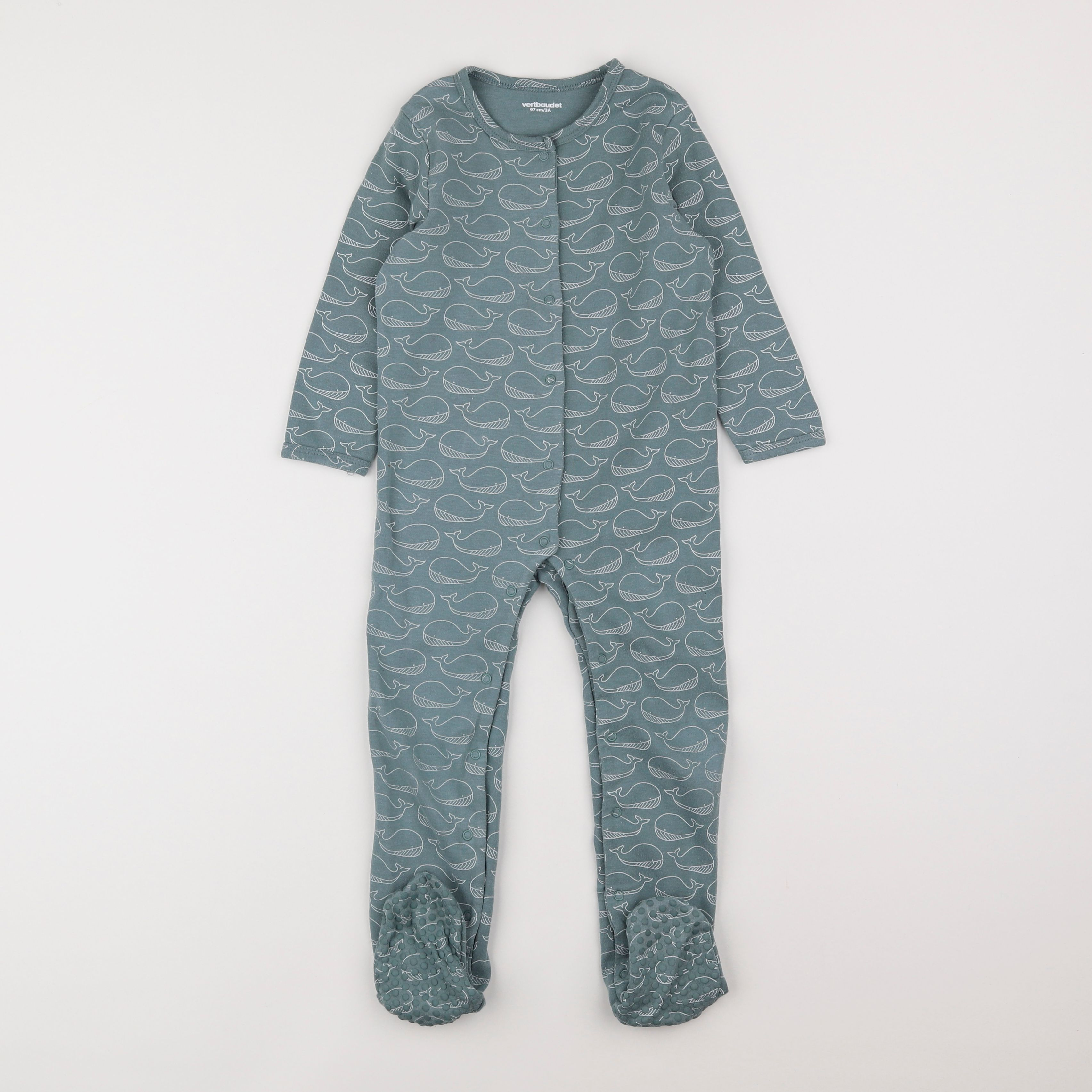 Vertbaudet - pyjama coton bleu - 3 ans