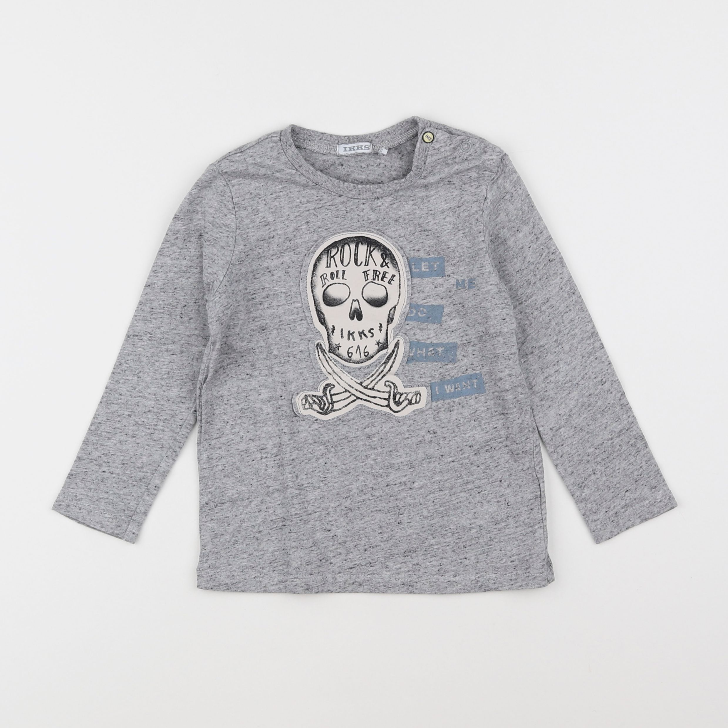 IKKS - tee-shirt gris - 3 ans