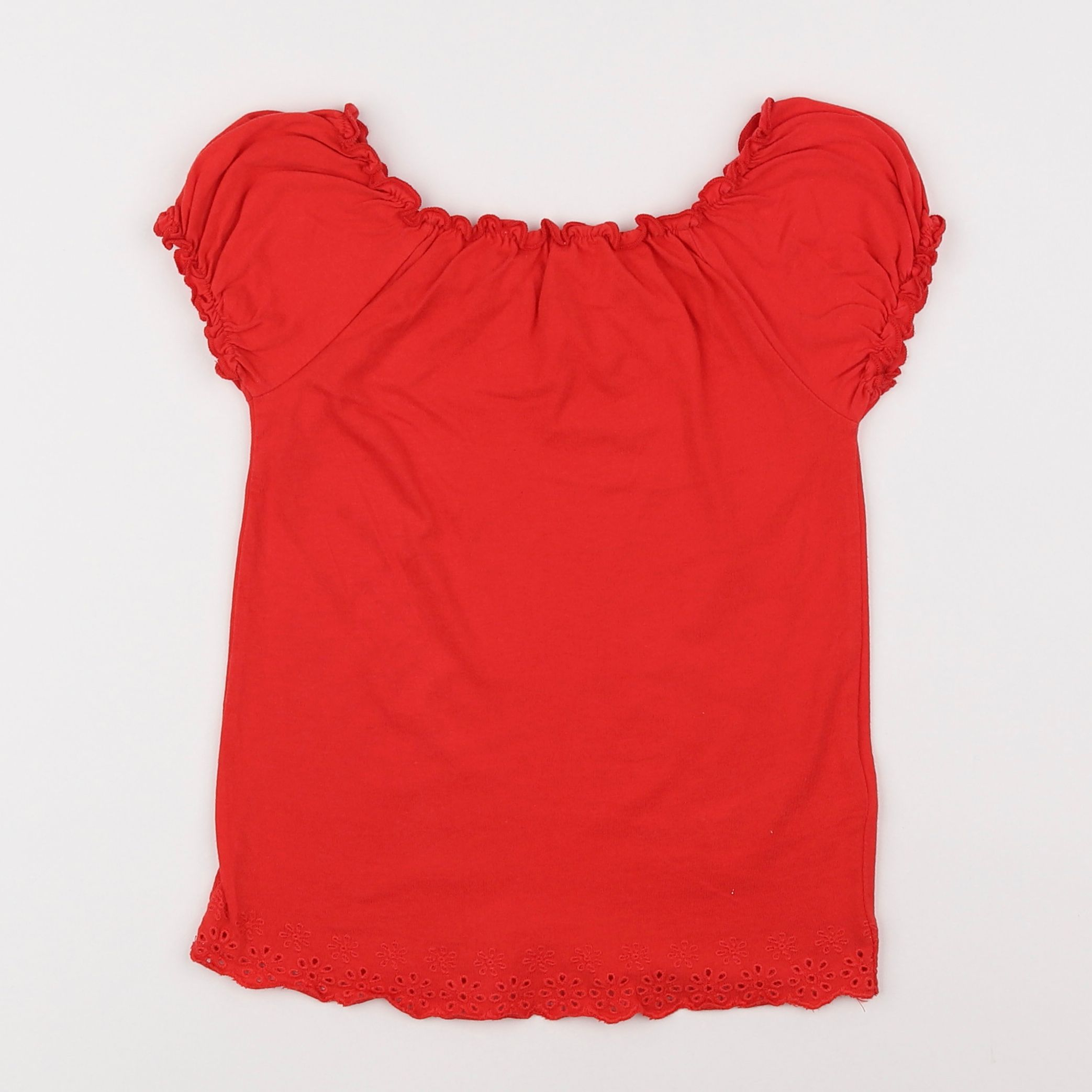 Vertbaudet - tee-shirt rouge - 5 ans