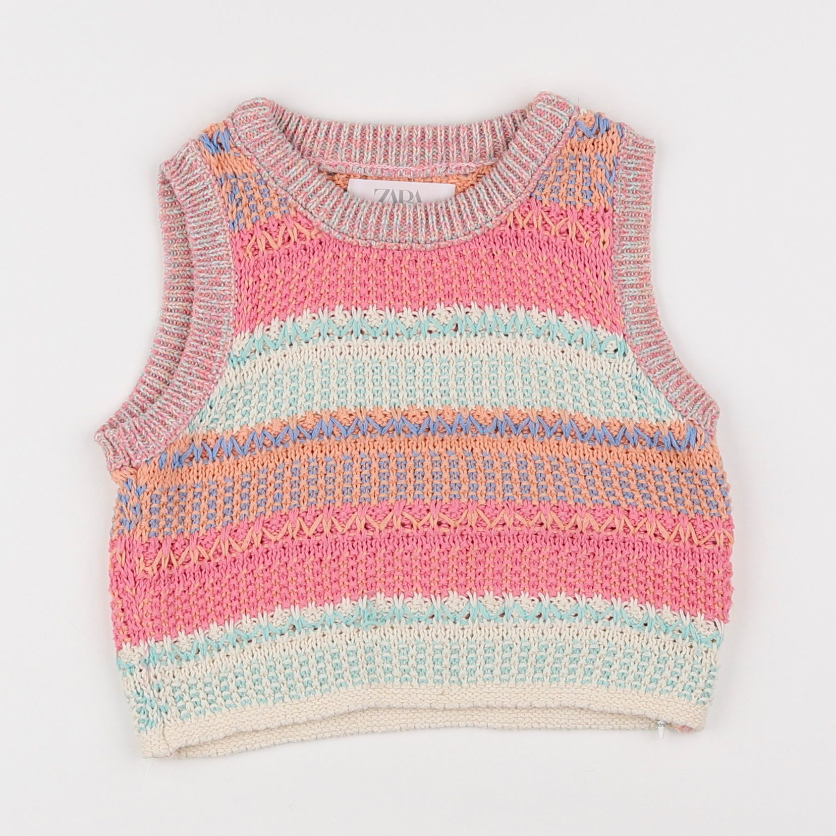 Zara - pull multicolore - 8/9 ans