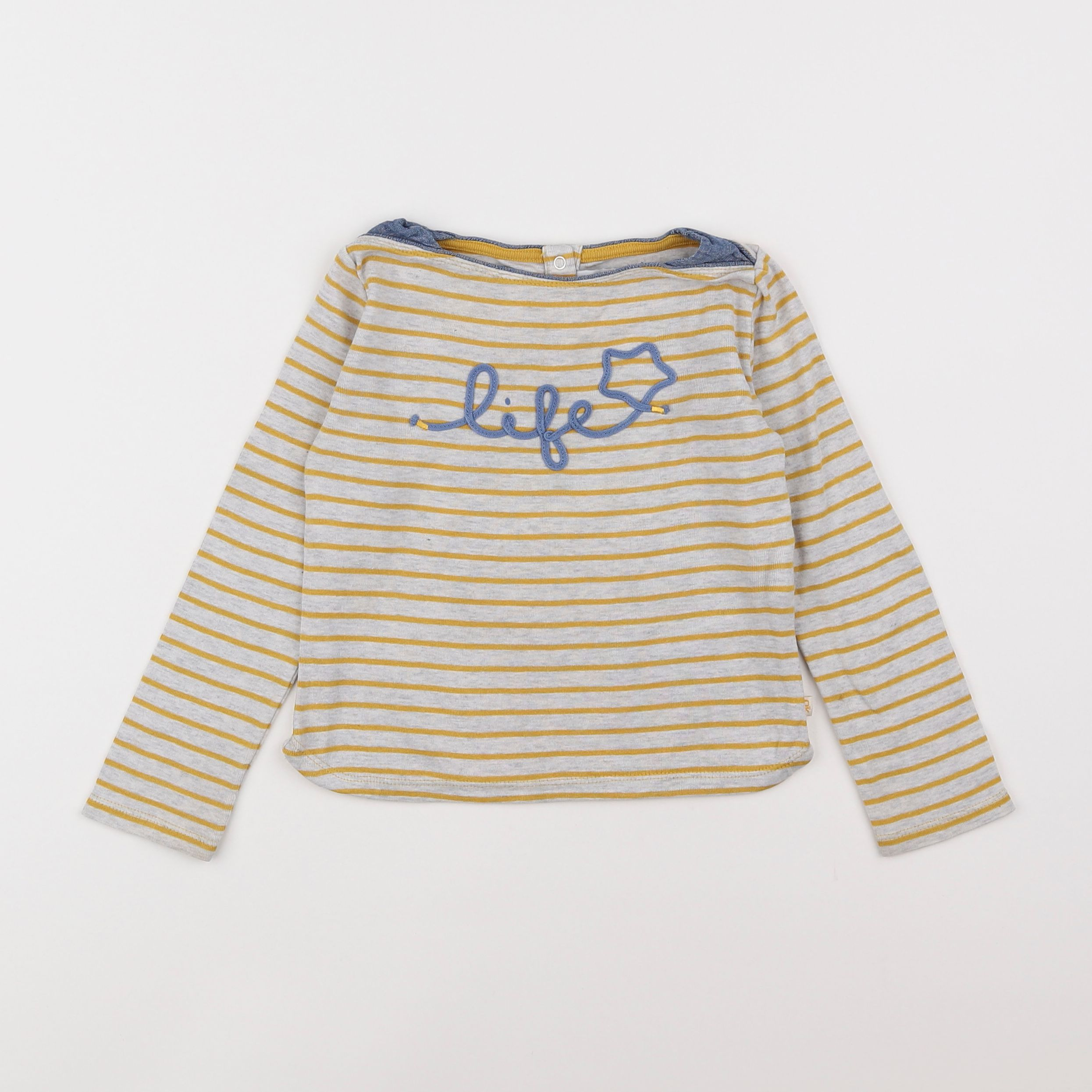 Okaidi - tee-shirt bleu, jaune - 4 ans