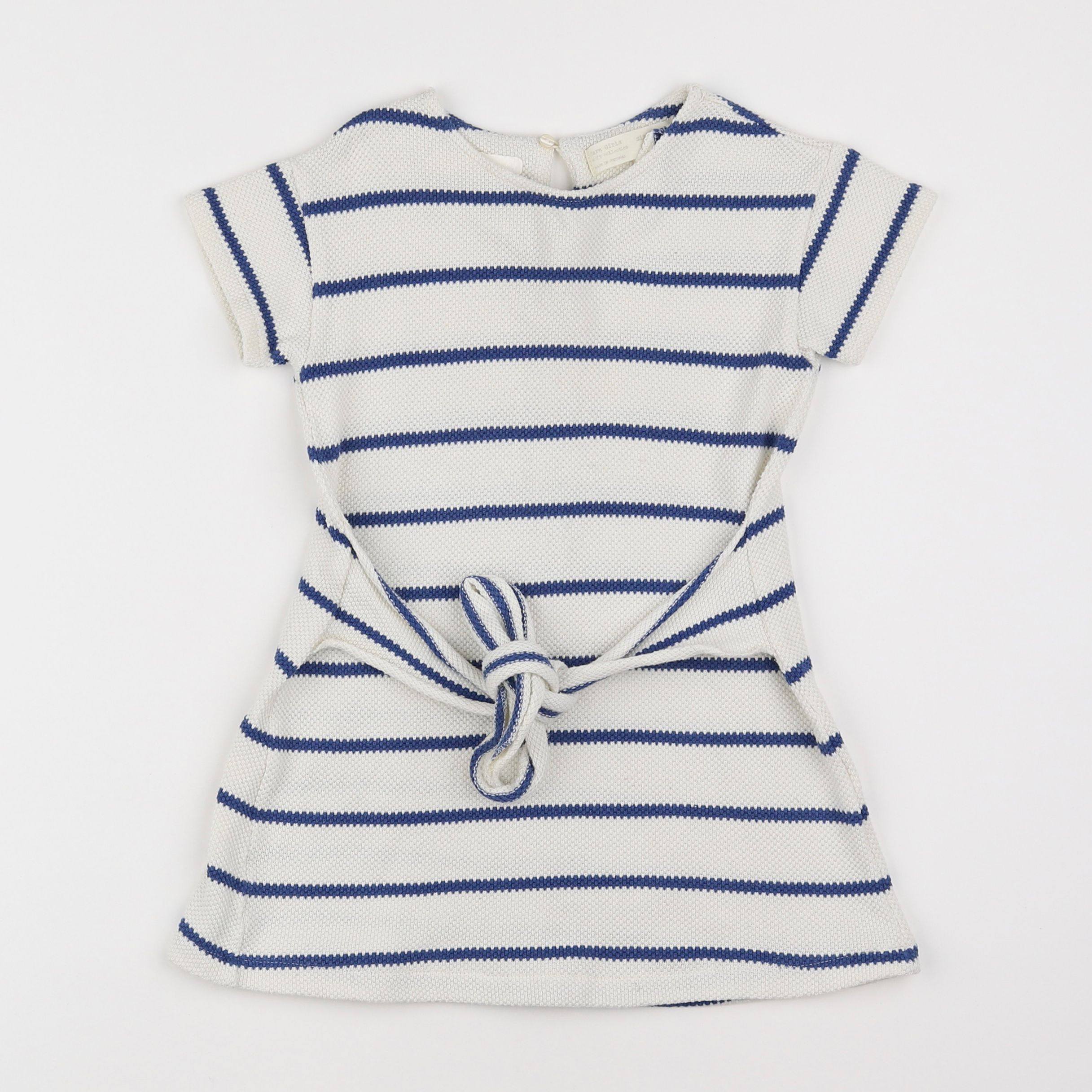 Zara - robe blanc, bleu - 5 ans