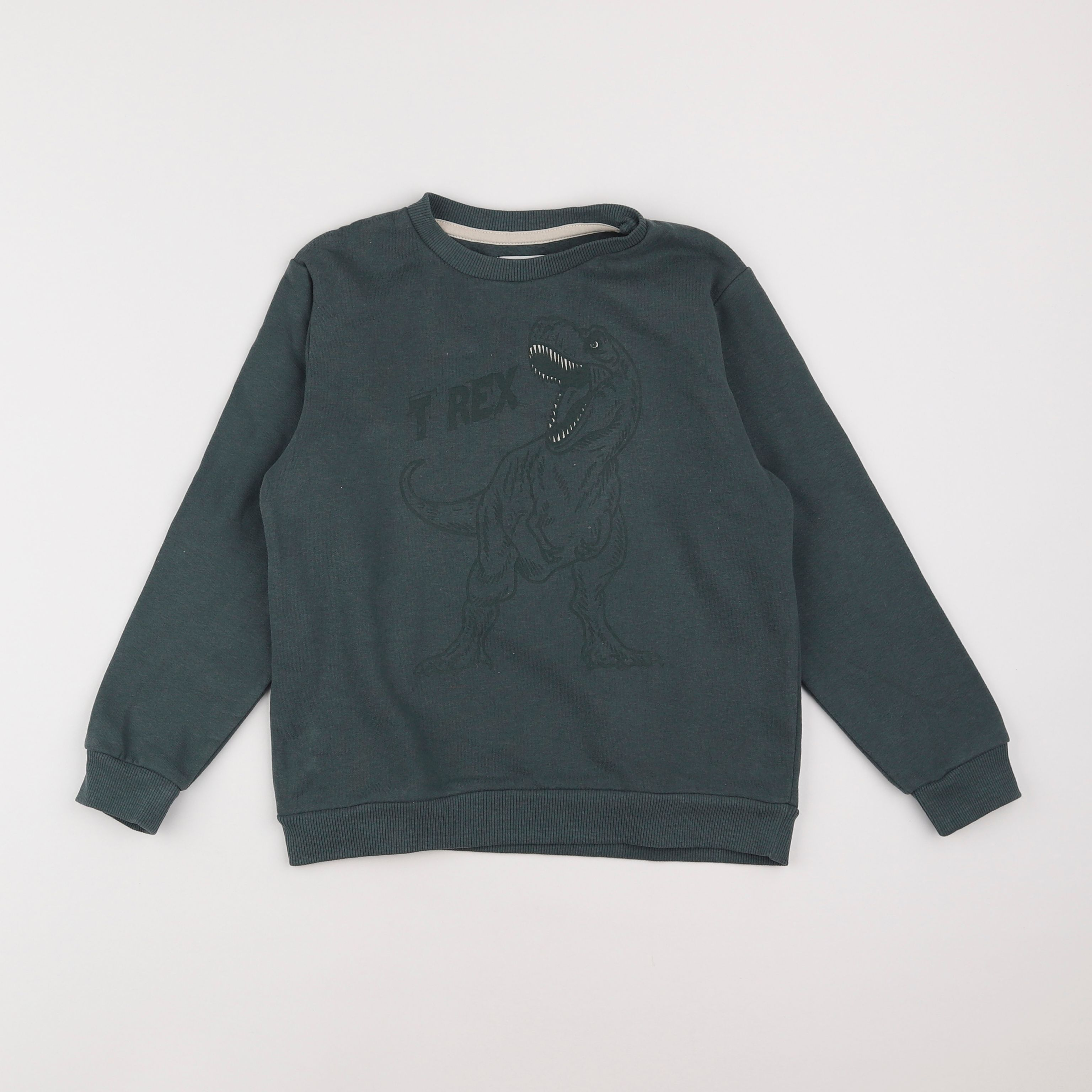 Vertbaudet - sweat vert - 8 ans