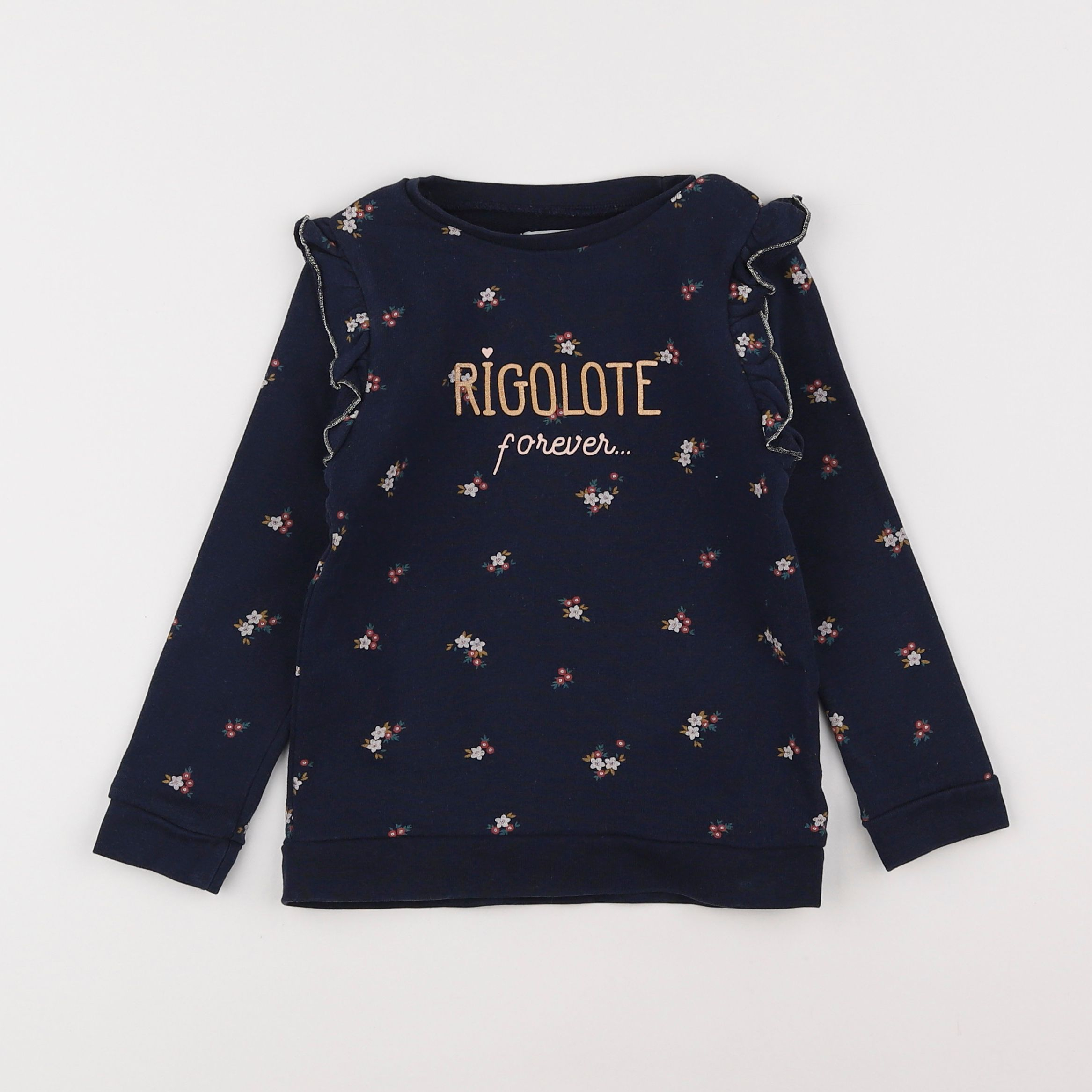 Vertbaudet - sweat bleu - 4 ans